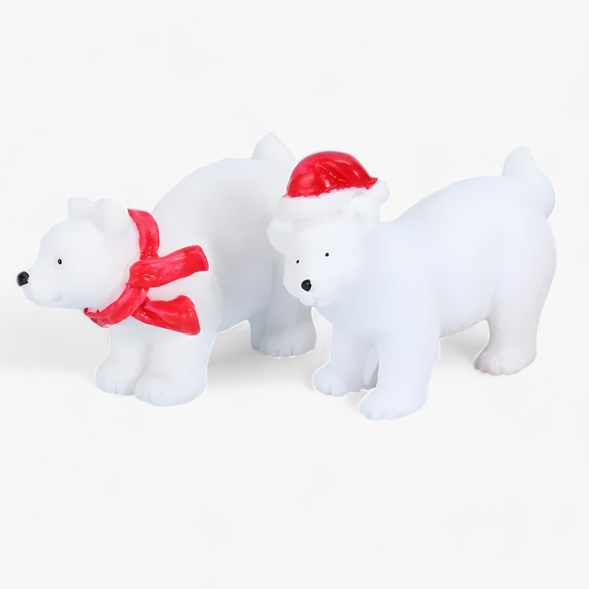 Léo | Sæt med miniaturefigurer af isbjørne - juledekoration og DIY-tilbehør til snedækkede landskaber - Bjørn 2 6 Stykker - christmas - {{ product_tags }