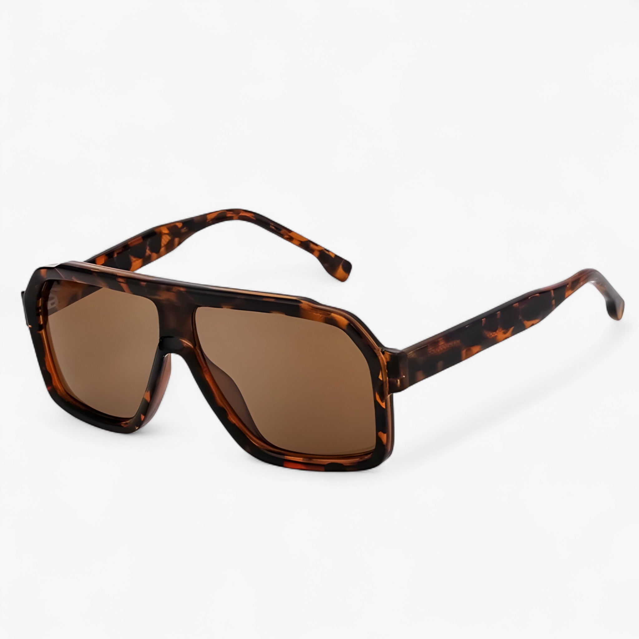 Viggo | Overdimensionerede Vindtætte Punk Solbriller - Leopard - men's fashion - {{ product_tags }