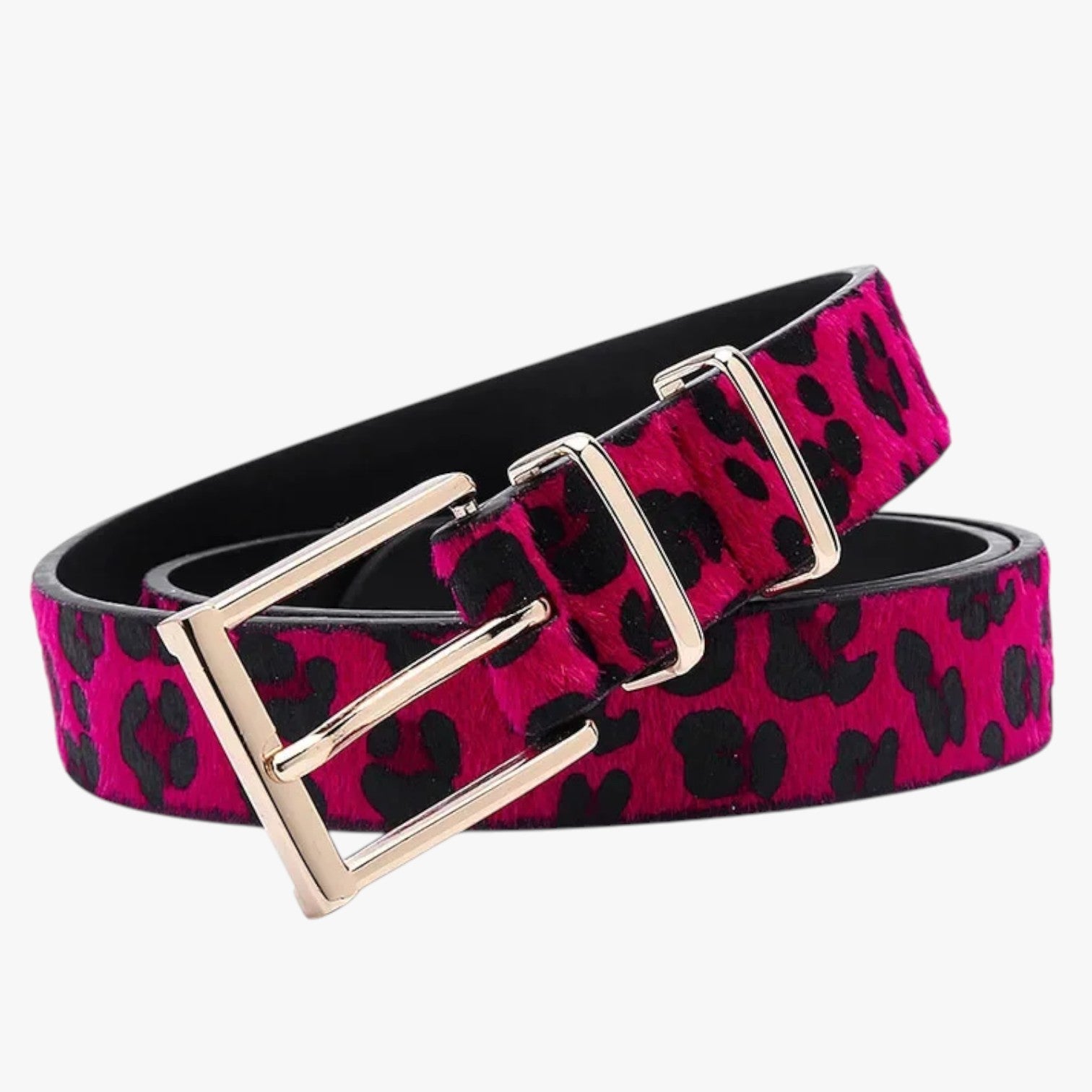 Julianna | Læderegestik i Leopardmønster med Elegant Spænde - Rosa Mei - Julianna | Læderegestik i Leopardmønster med Elegant Spænde - €25 - {{ product_tags }