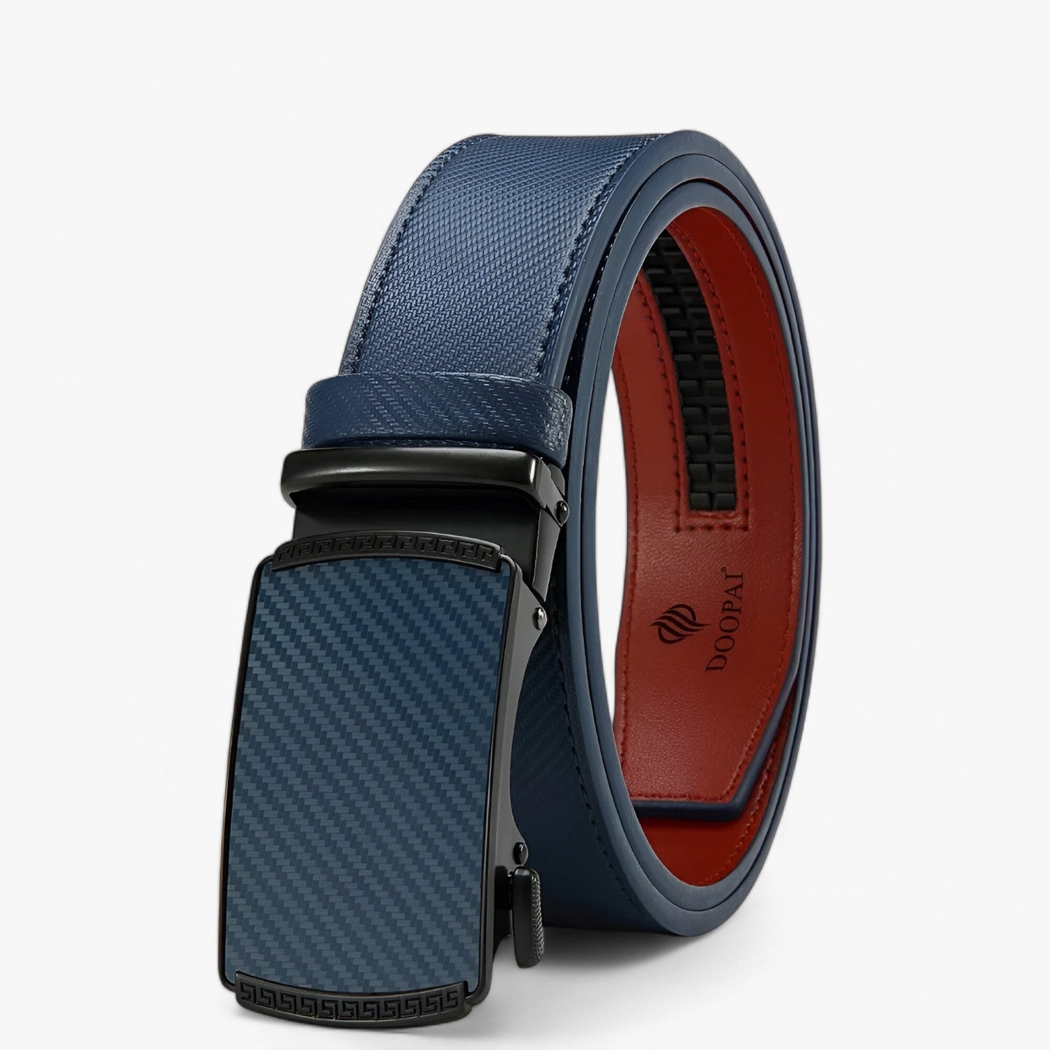 Coen | Luksus Læder Automatisk Bælte med Justerbar Spænde - Blå - men's fashion - {{ product_tags }