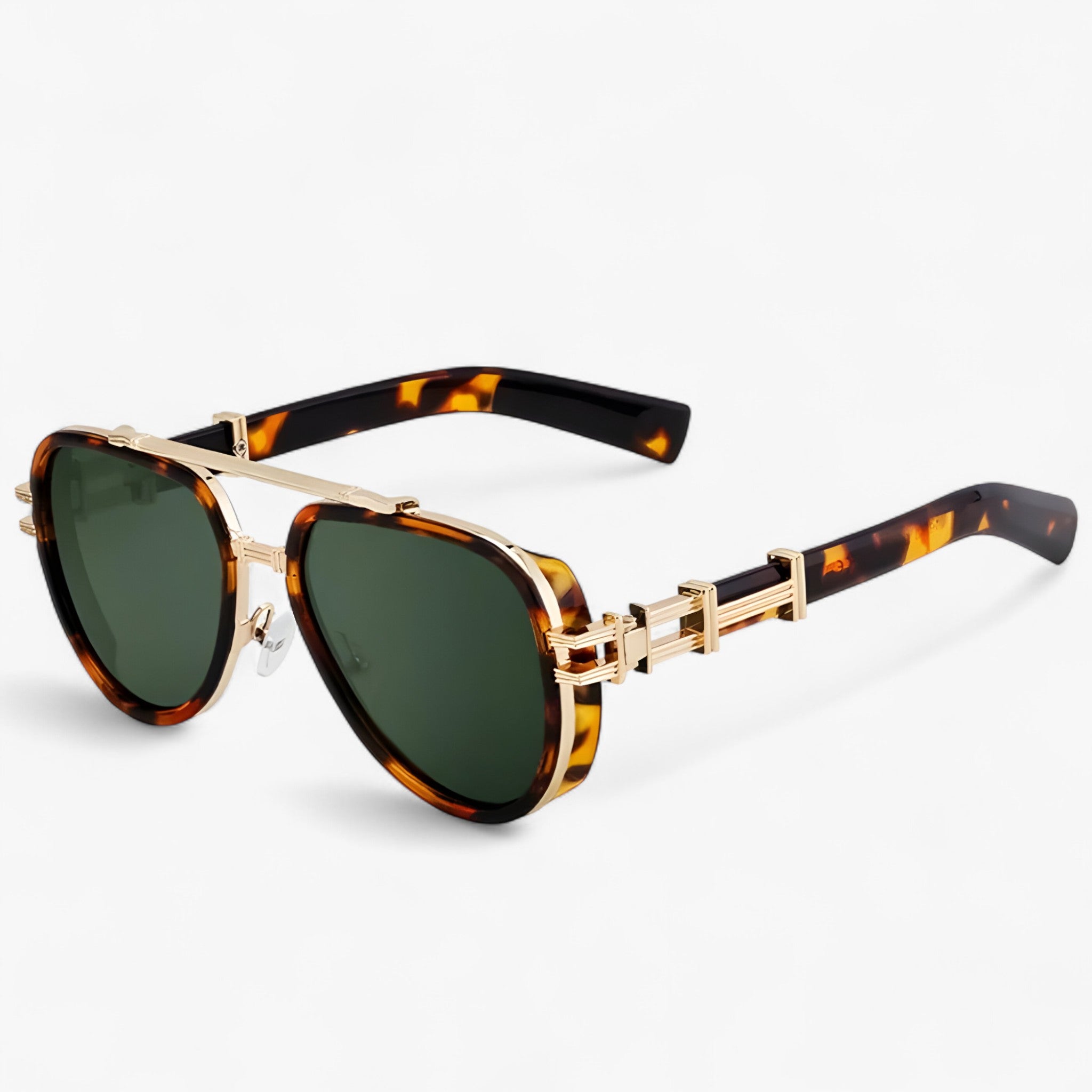 Marek | Overdimensionerede Steampunk Polariserede Solbriller - Leopard - watches - {{ product_tags }