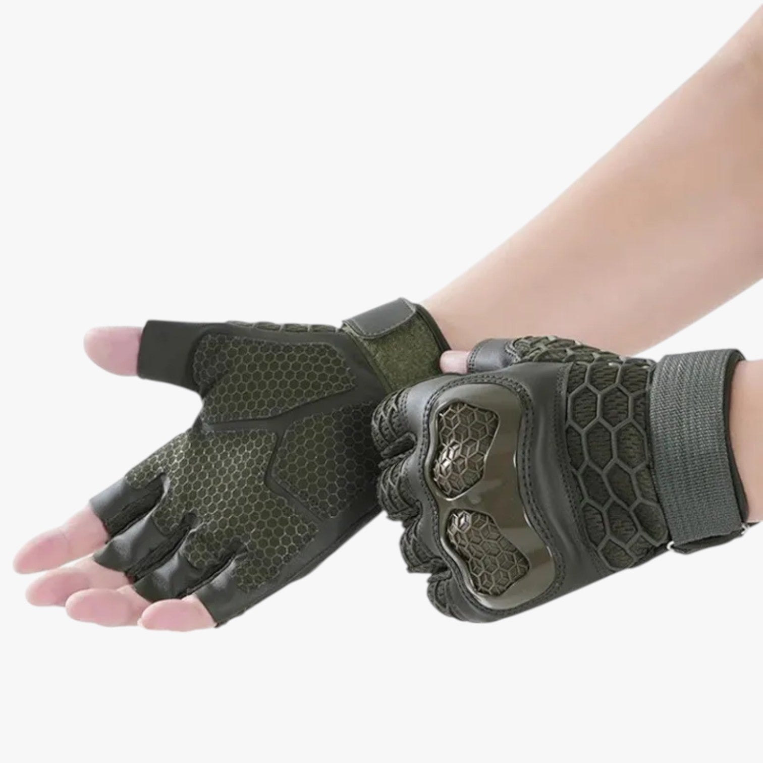 Zayne | Taktiske halvhandsker mod slipsikring og slidstærke - - Zayne | Taktiske halvhandsker mod slipsikring og slidstærke - €25 - {{ product_tags }