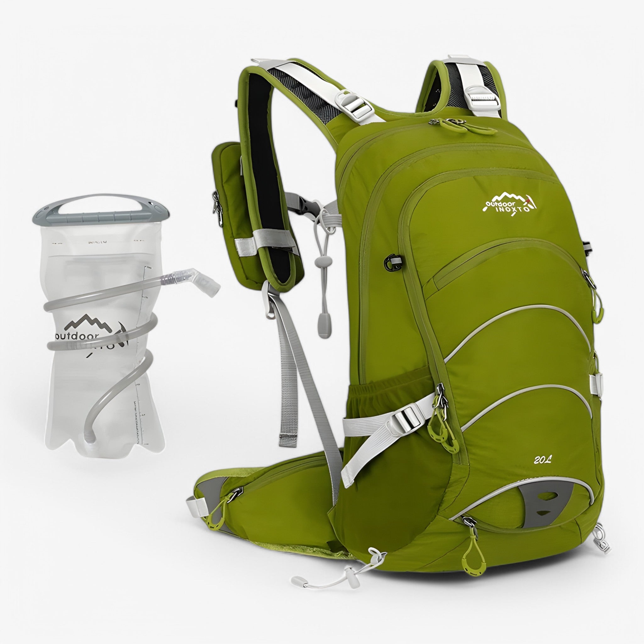 Vandtæt 20L trekkingrygsæk til udendørs aktiviteter - Militærgrøn 2L - Vandtæt 20L trekkingrygsæk til udendørs aktiviteter - €25 - {{ product_tags }