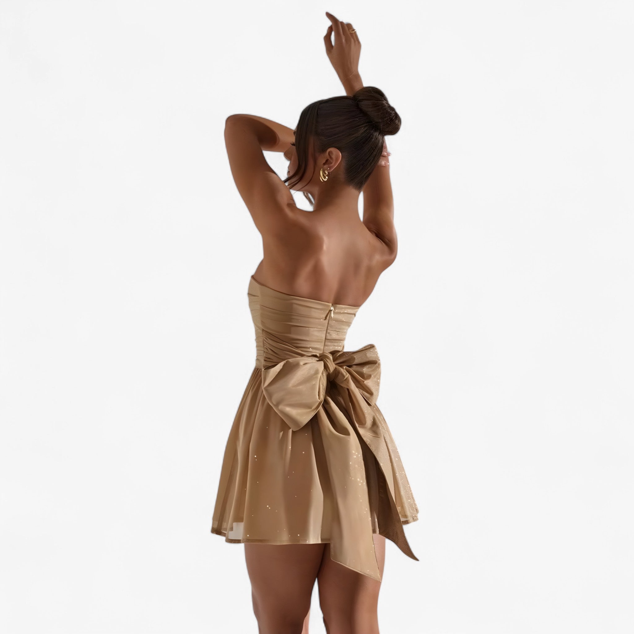 Rayah | Minikjole uden ærmer med glimmer effekt - - women's fashion - {{ product_tags }