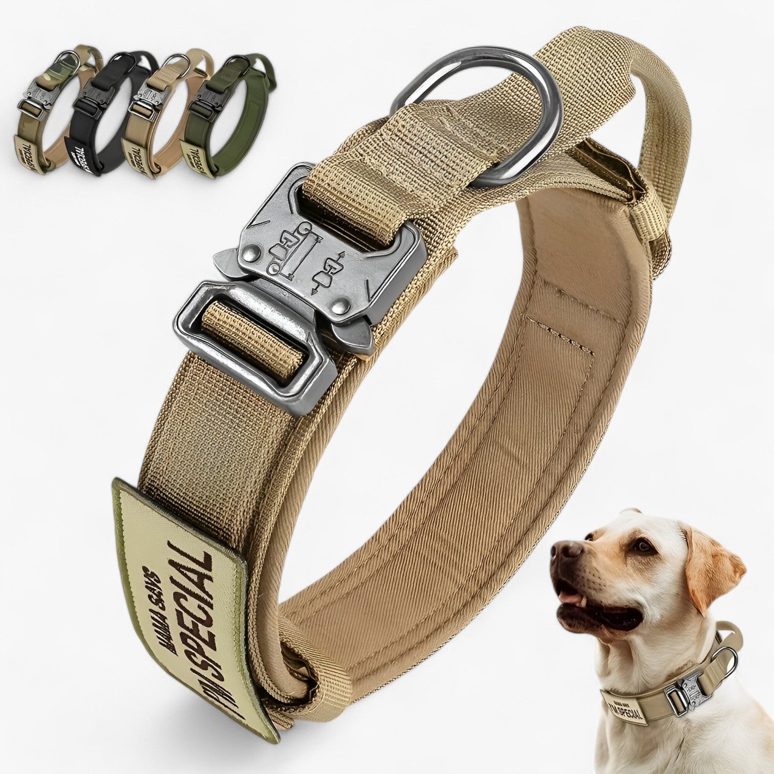 Brodie| Taktisk hundehalsbånd med håndtag til træning - - Brodie| Taktisk hundehalsbånd med håndtag til træning - €25 - {{ product_tags }