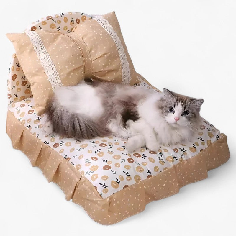 BowLux | Flot Strik Katte- og Hunde Seng – Komfort & Stil til Dit Husdyr - - house & garden - {{ product_tags }