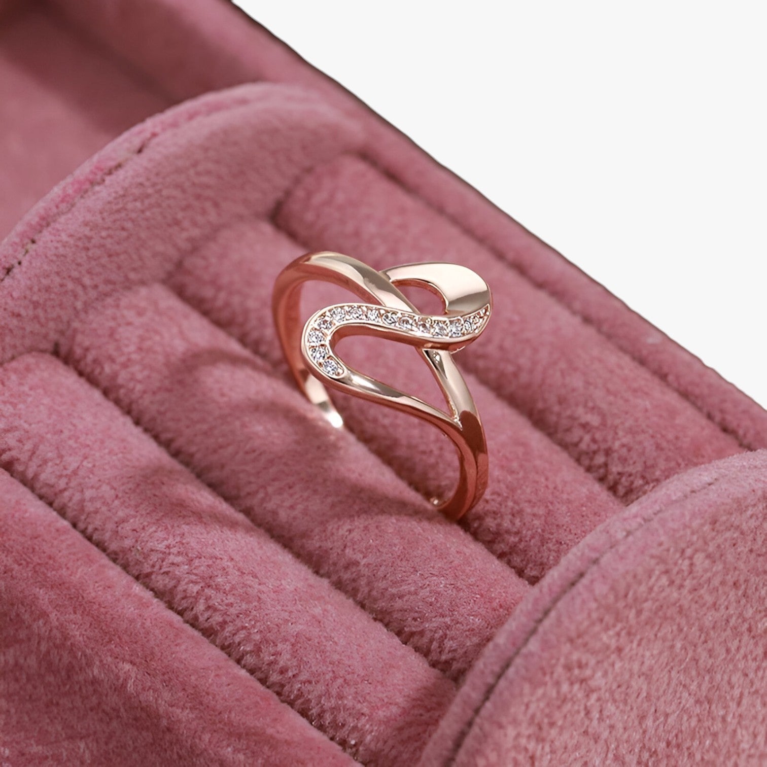Kiara | Elegant ring i rosaguld med zirkoner - - watches - {{ product_tags }