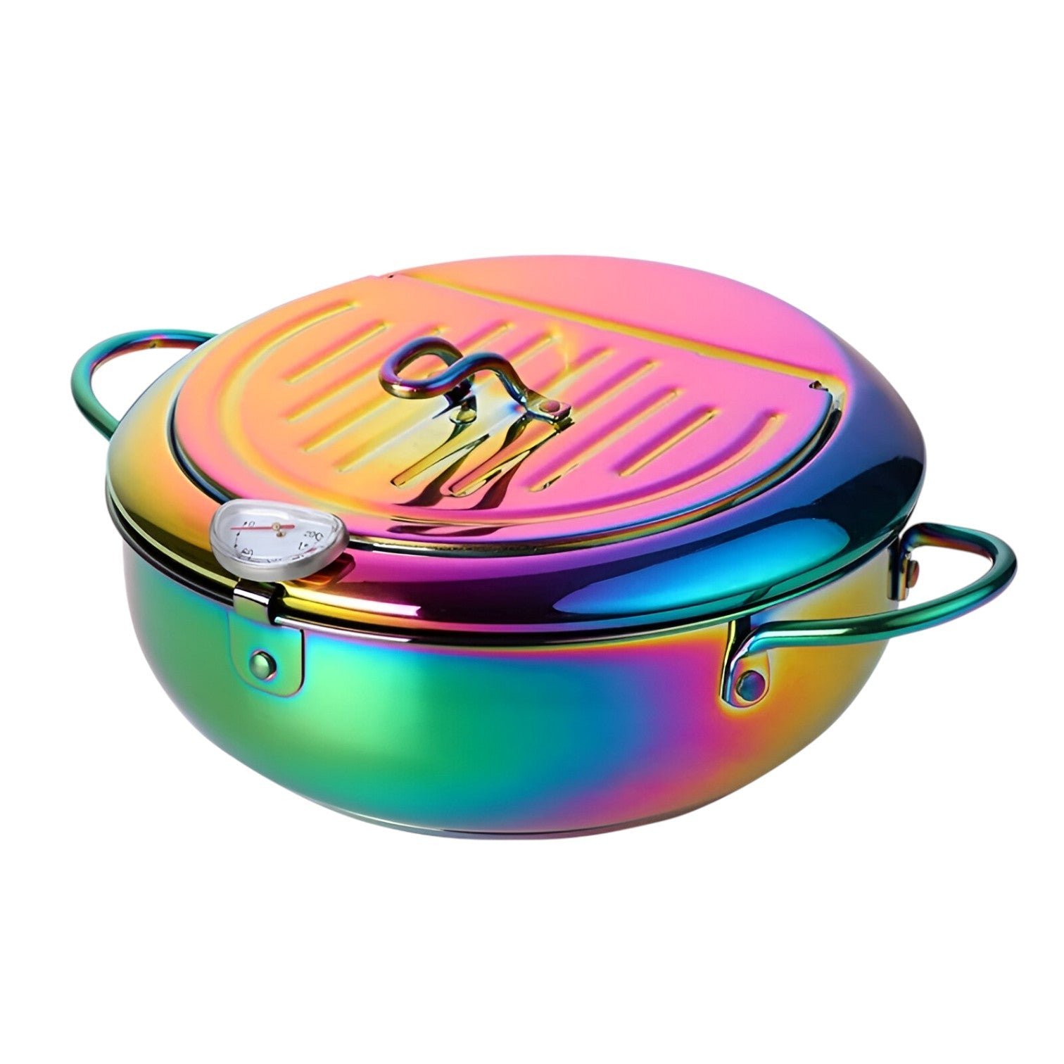 Brady | Frituregryde i rustfrit stål – Præcisionsmadlavning med indbygget termometer - Regnbue NO.0 - house & garden - {{ product_tags }