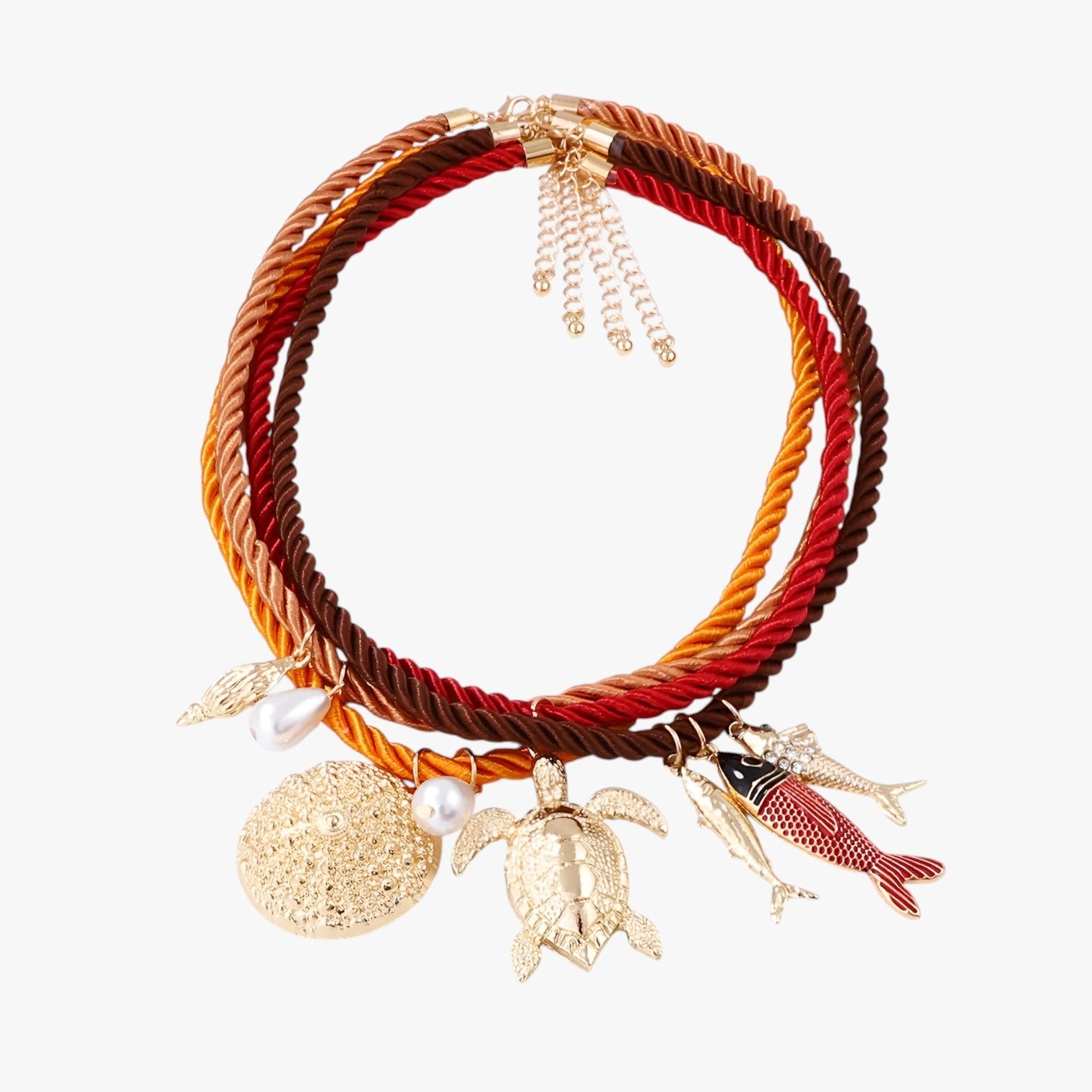 Rose | ZAA Talisman dyreanhæng med sommerligt tilpasset snor - - other - {{ product_tags }