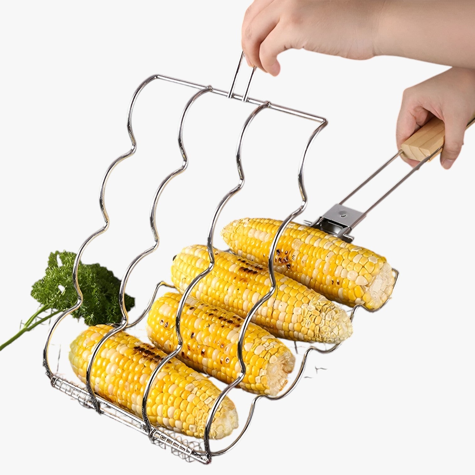 Zann | Sammenklappelig BBQ-majsgrill – Perfekt til madlavning og nem at tage med - - house & garden - {{ product_tags }