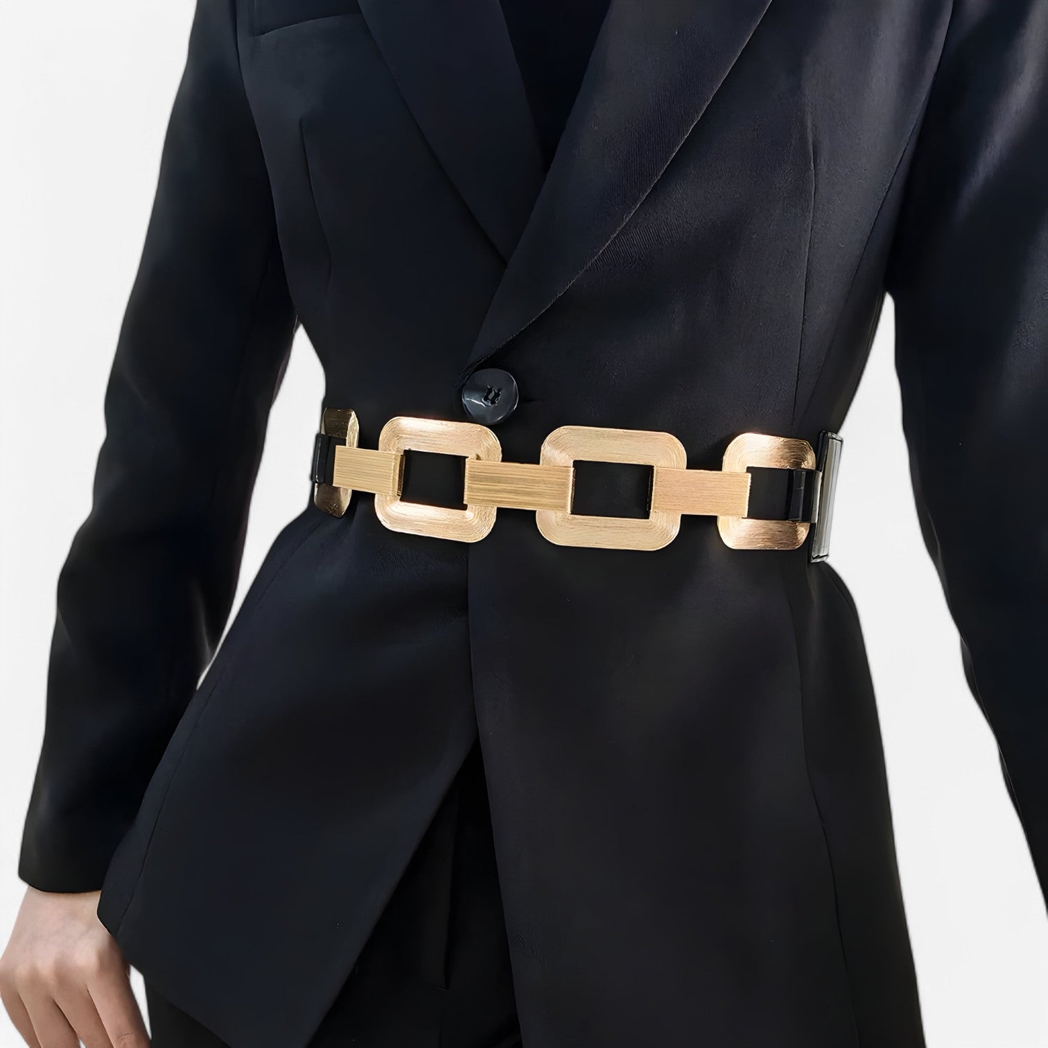 Breanna | Elegant Metal Kæde Taljebælte til en Perfekt Pasform - Sort1 70cm - women's fashion - {{ product_tags }
