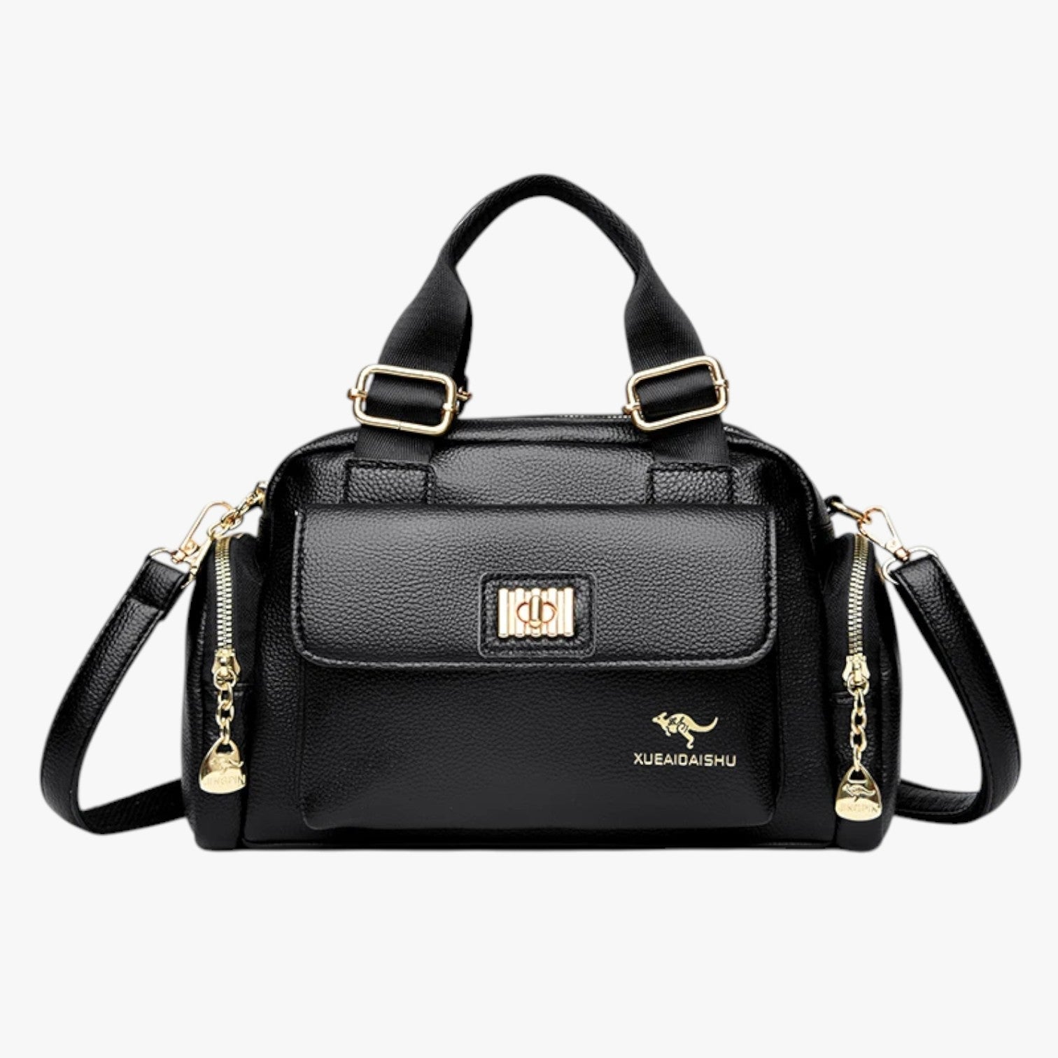 Siera | Elegance og praktiskhed til hver dag – Multifunktionslædertaske i PU-leder - Sort - Siera | Elegance og praktiskhed til hver dag – Multifunktionslædertaske i PU-leder - €25 - {{ product_tags }