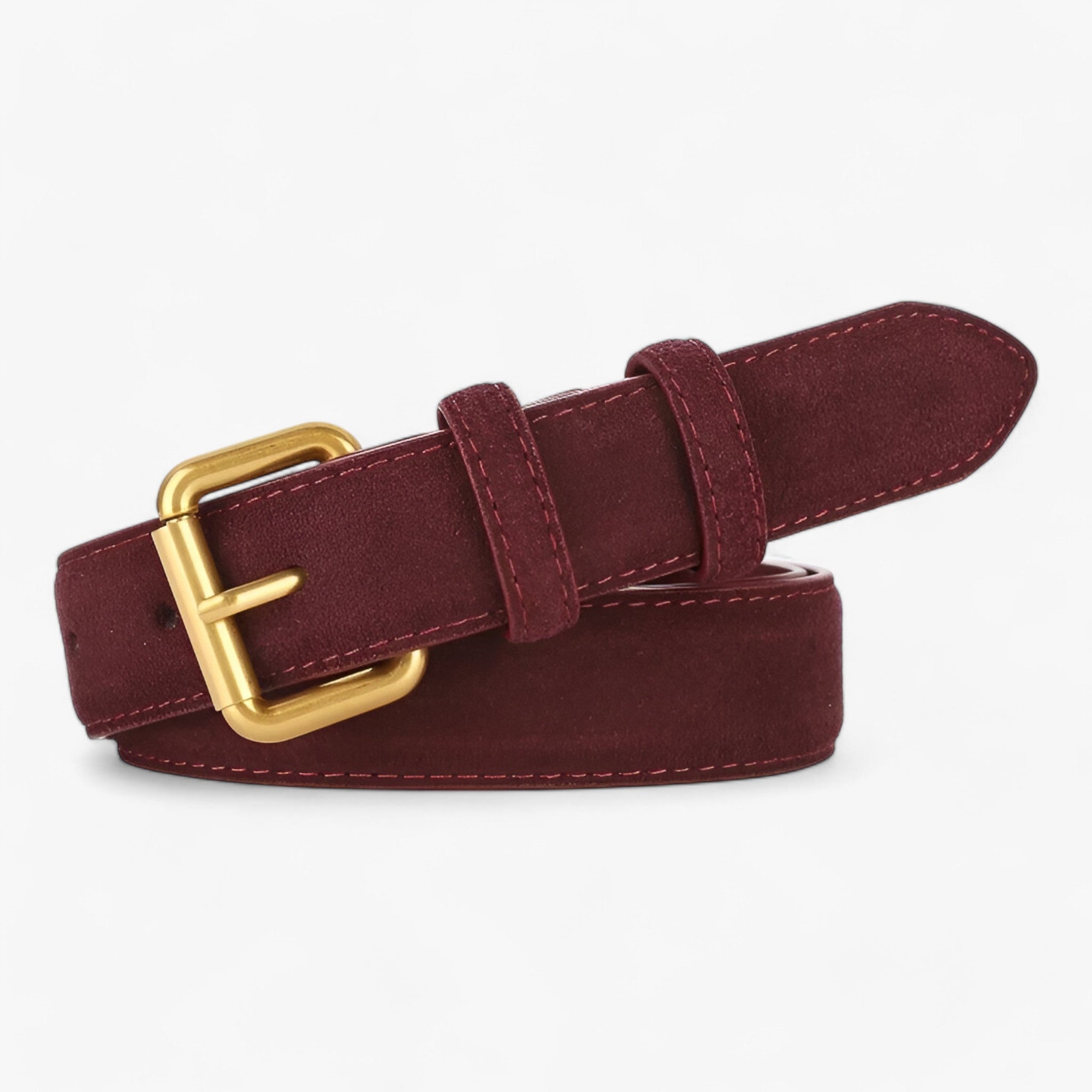Bella | Suede bælte - Trendy og funktionelt - Rød 100cm - men's fashion - {{ product_tags }