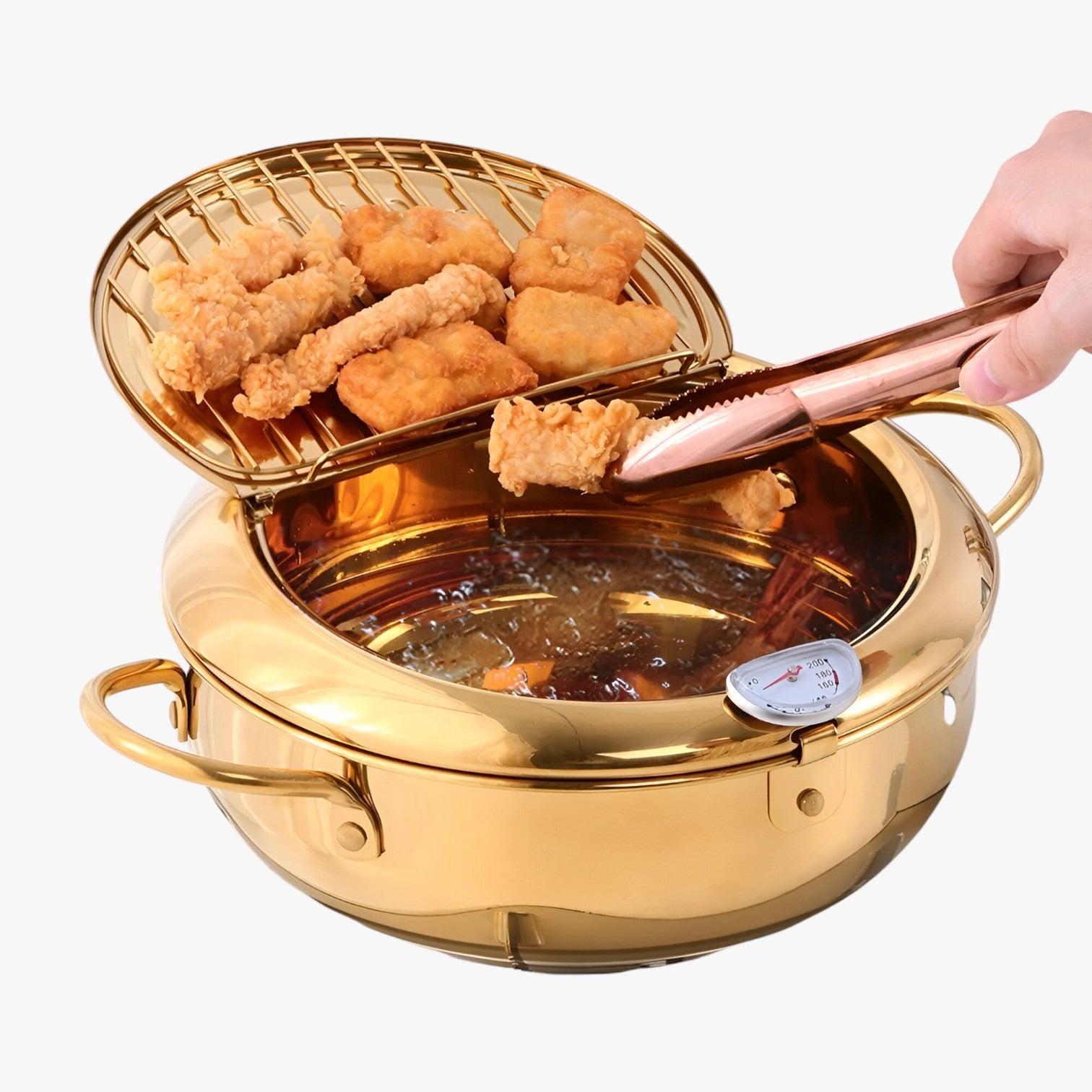 Brady | Frituregryde i rustfrit stål – Præcisionsmadlavning med indbygget termometer - - Brady | Frituregryde i rustfrit stål – Præcisionsmadlavning med indbygget termometer- €25 - {{ product_tags }