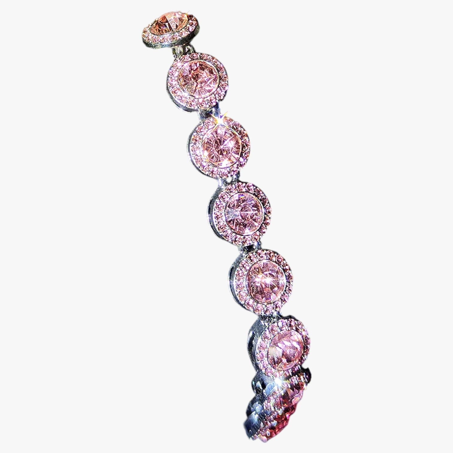 Emery | Tennisarmbånd med Hjerte- og Krystaldangler – Hip Hop Elegance til Enhver Lejlighed - Rosa 3 - Emery | Tennisarmbånd med Hjerte- og Krystaldangler – Hip Hop Elegance til Enhver Lejlighed - €25 - {{ product_tags }