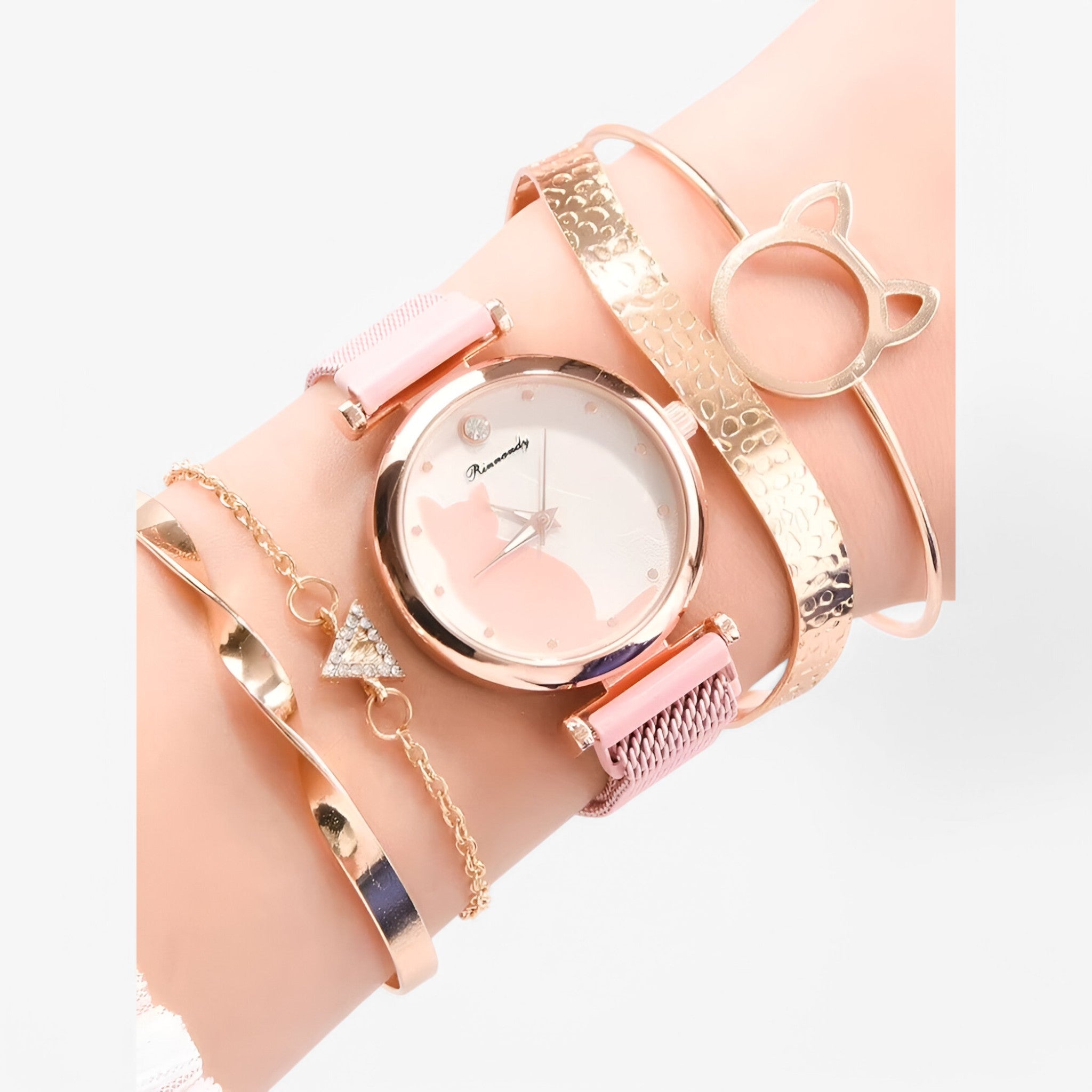 Skylar | Dameur med Cat Dial og Mesh-rem - - watches - {{ product_tags }