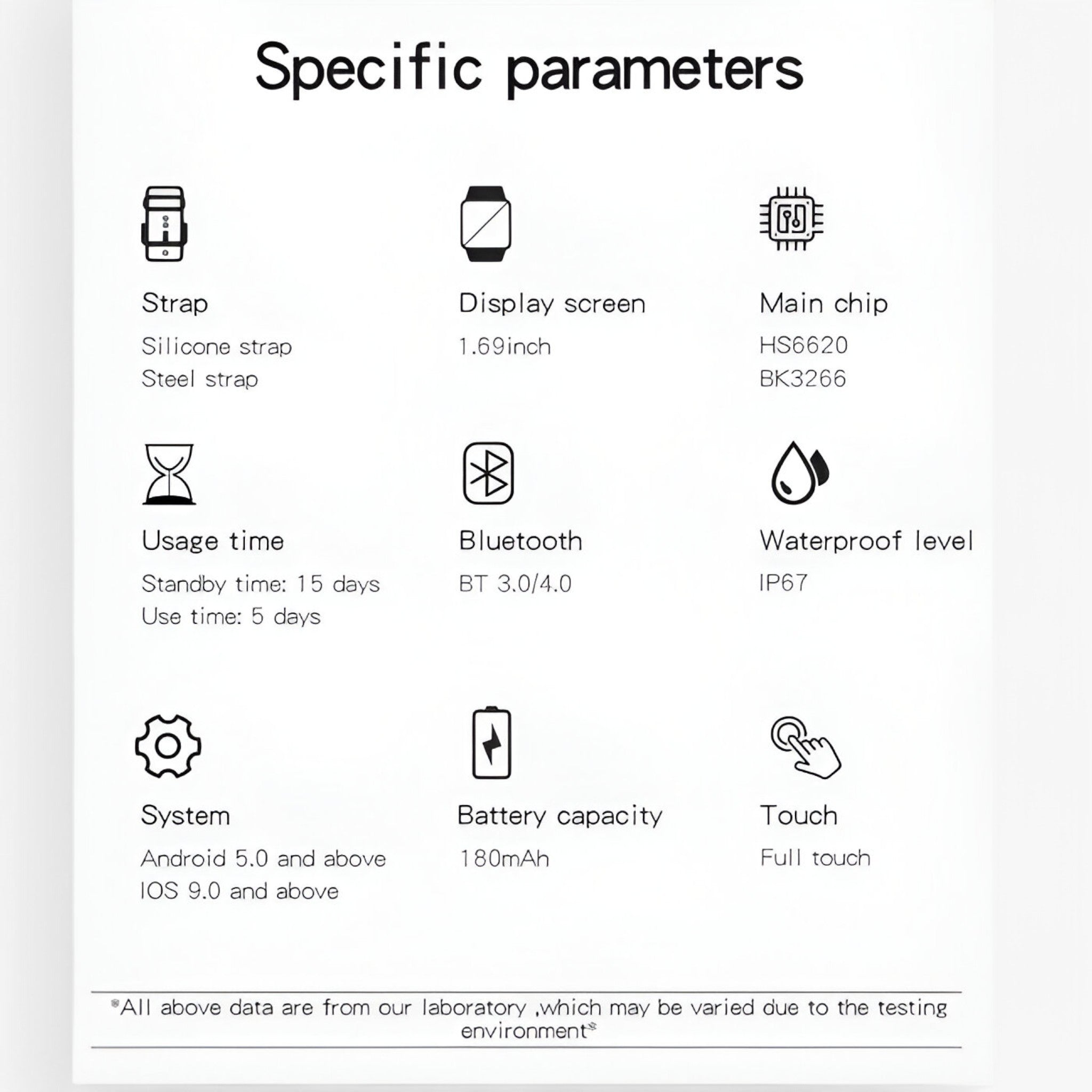 Matthew | Slankt og stilfuldt smartwatch - - watches - {{ product_tags }