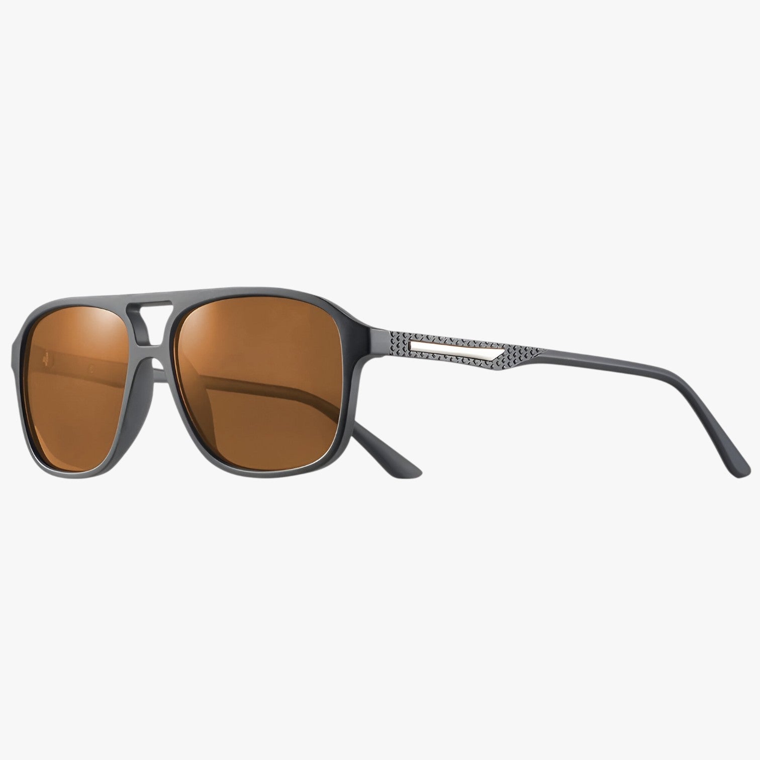 Harrison | Retro firkantede solbriller med UV400 beskyttelse og nattsyn - C2 Brun andet - watches - {{ product_tags }