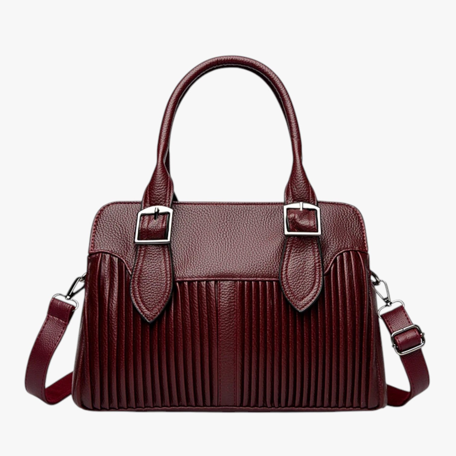 Janelle | Bløde PU-læderrygsæk - Borgogna - Janelle | Bløde PU-læderrygsæk - €25 - {{ product_tags }