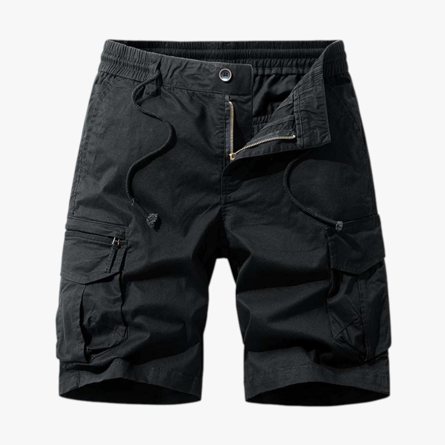 Russel | Bermuda Cargo til mænd - Sommertæt komfort med praktiske lommer - Sort - Russel | Bermuda Cargo til mænd - Sommertæt komfort med praktiske lommer - €25 - {{ product_tags }