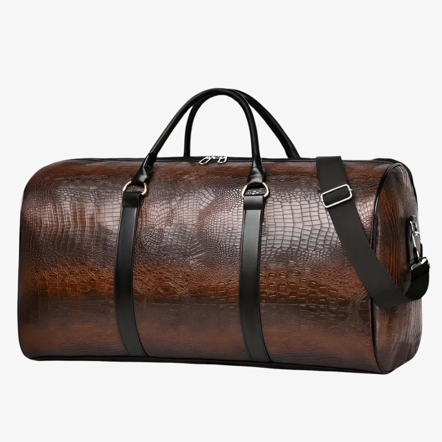 Archie | Robust og rummelig læder rejsetaske - Marrone scuro - bags - {{ product_tags }