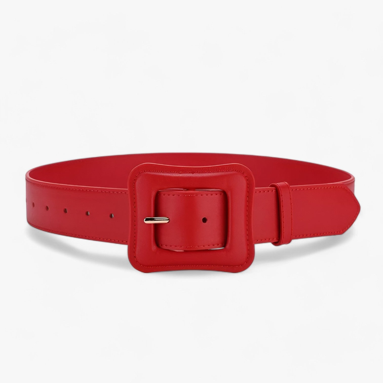 Arya | Bred Læderbælte – Tidens Uforanderlige Charme - Rød 100cm - women's fashion - {{ product_tags }