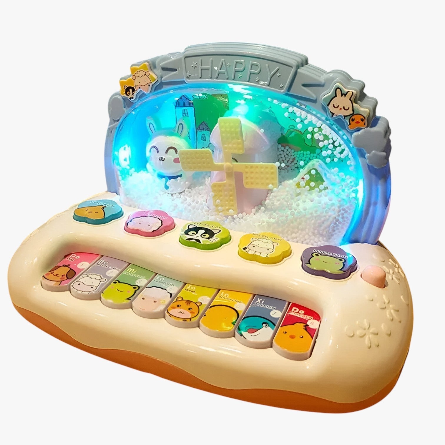 Felicity Baby Puzzle Musik Klaver – Leg, lær og strål med LED-lys - - baby - {{ product_tags }