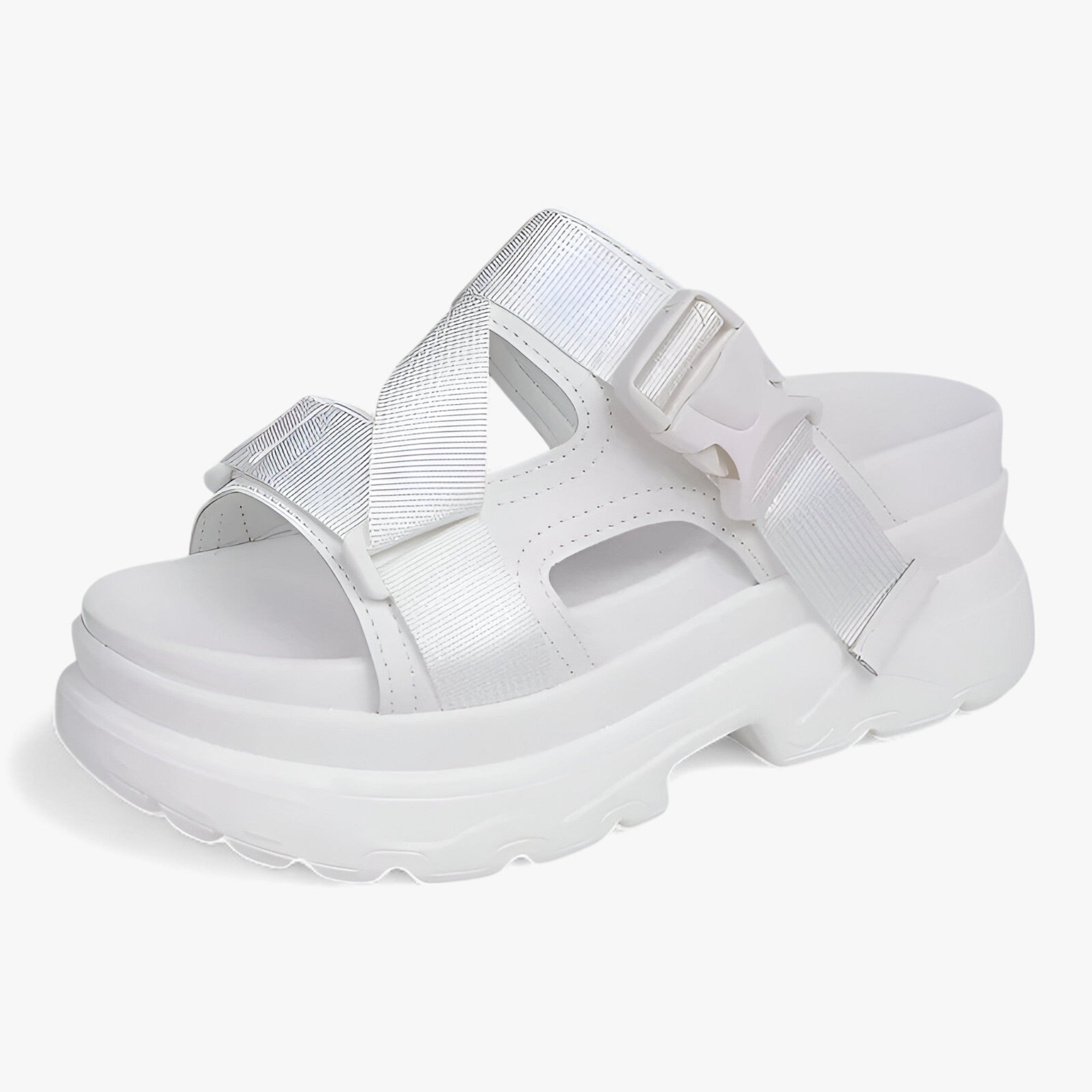 Maica | Sandaler med tykke såler – Komfortable og holdbare - Hvid - women's fashion - {{ product_tags }