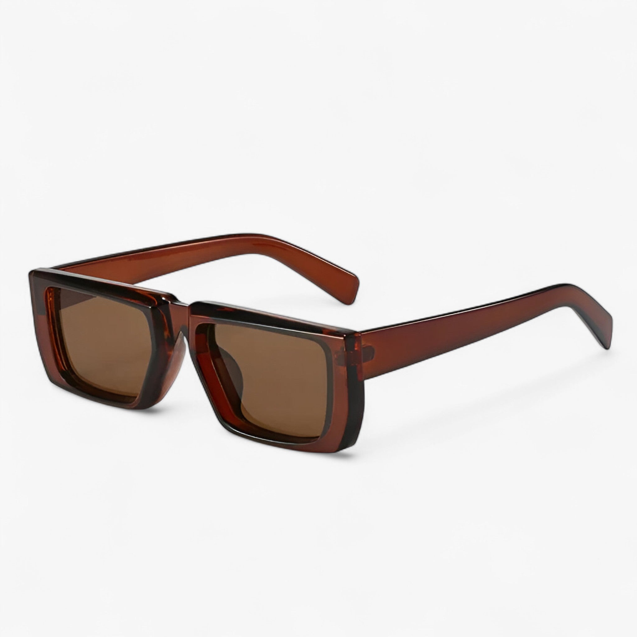 Luca | Y2K Designer Solbrille med Firkantet Stel Unisex - te Som vist i billedet - Luca | Y2K Designer Solbrille med Firkantet Stel Unisex- €25 - {{ product_tags }