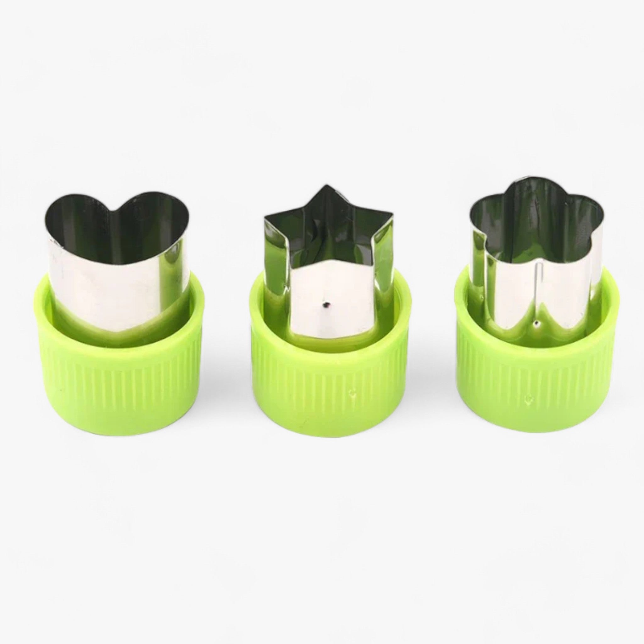 Olivia | Stjerne- og hjerteudstikker-sæt - Sjov frugt- og grøntsagsforberedelse - Grøn - house & garden - {{ product_tags }