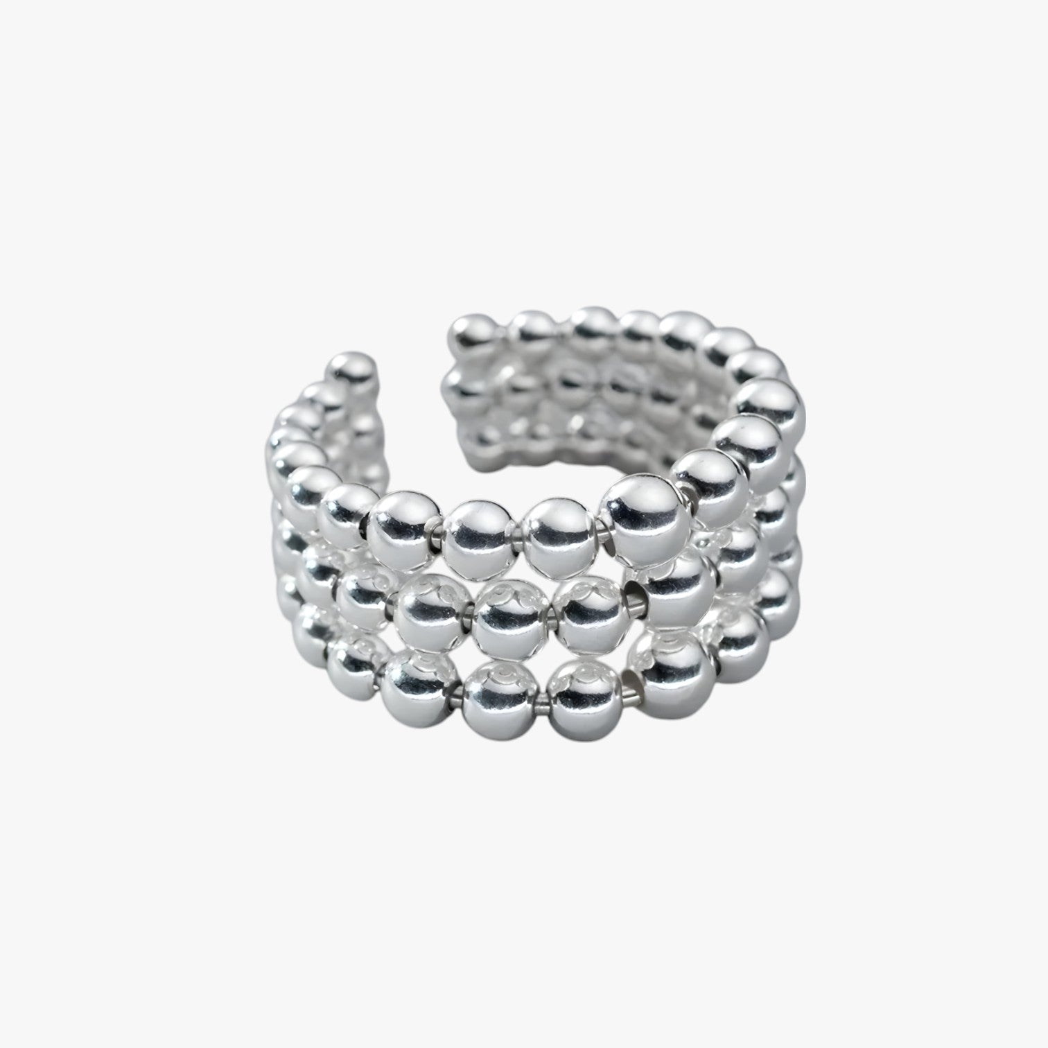 Sienna | Elegant & Unik – Håndlavet 3-lags geometrisk sølvring - - watches - {{ product_tags }