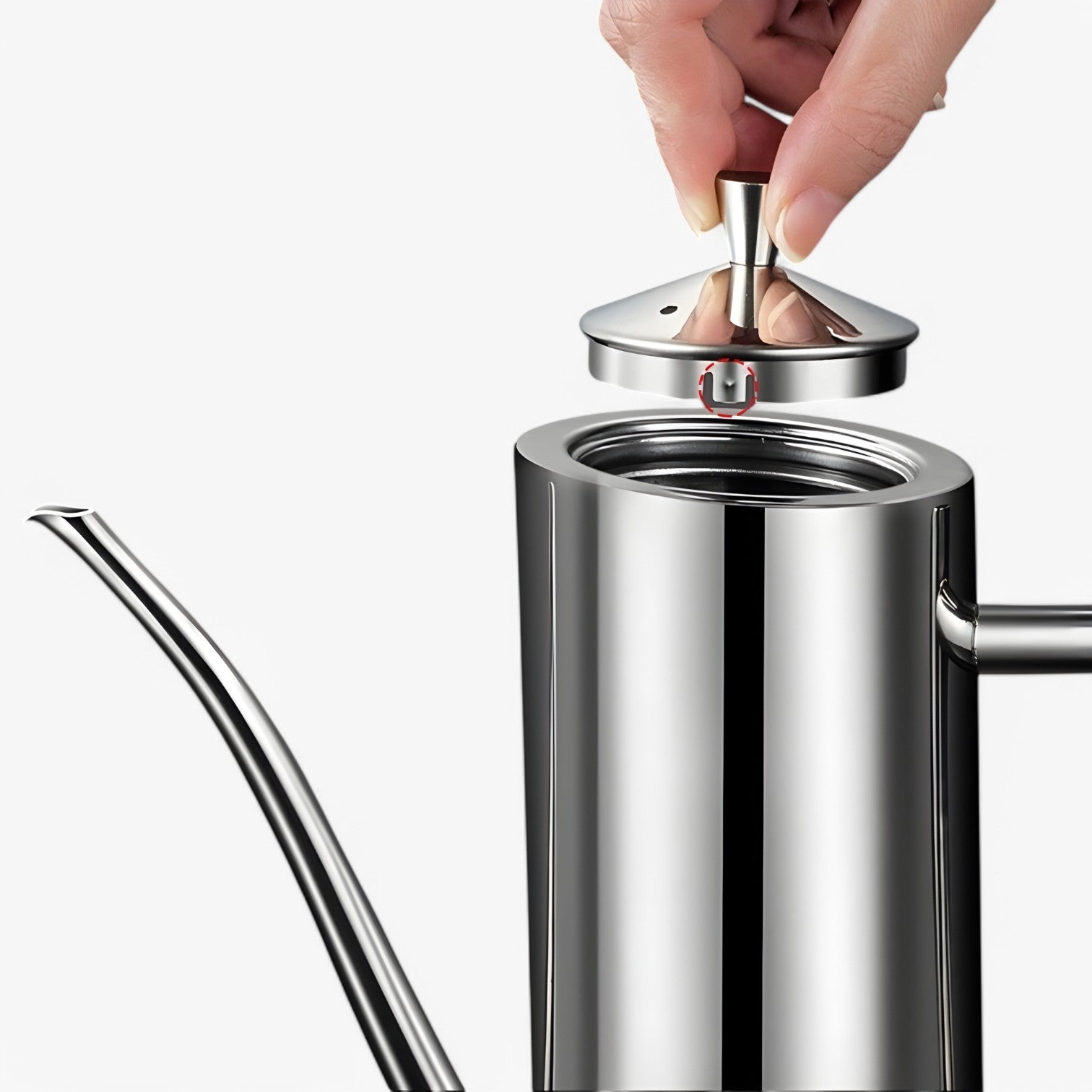 Jakov | RVS Oliepot – Dryppfri & Støvfrit Opbevaring - - house & garden - {{ product_tags }