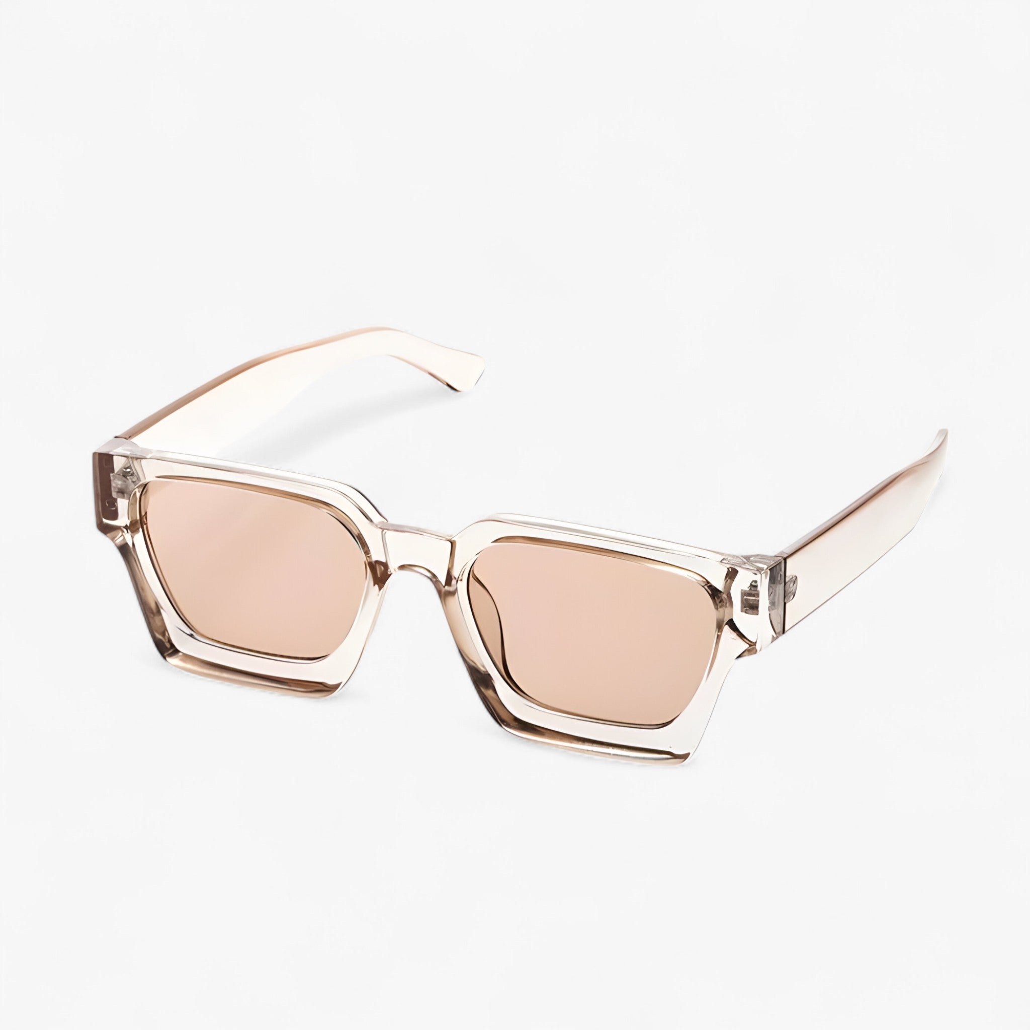 Alaric | Luksus unisex firkantede sorte solbriller - 2-lys brun - watches - {{ product_tags }