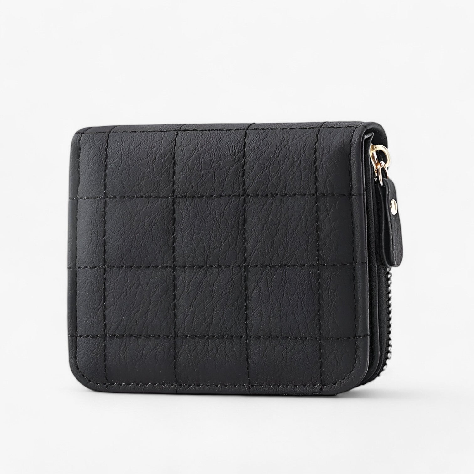 Emery| Stilfuld og kompakt PU-læderpung med praktisk lynlåsdesign - Sort - bags - {{ product_tags }