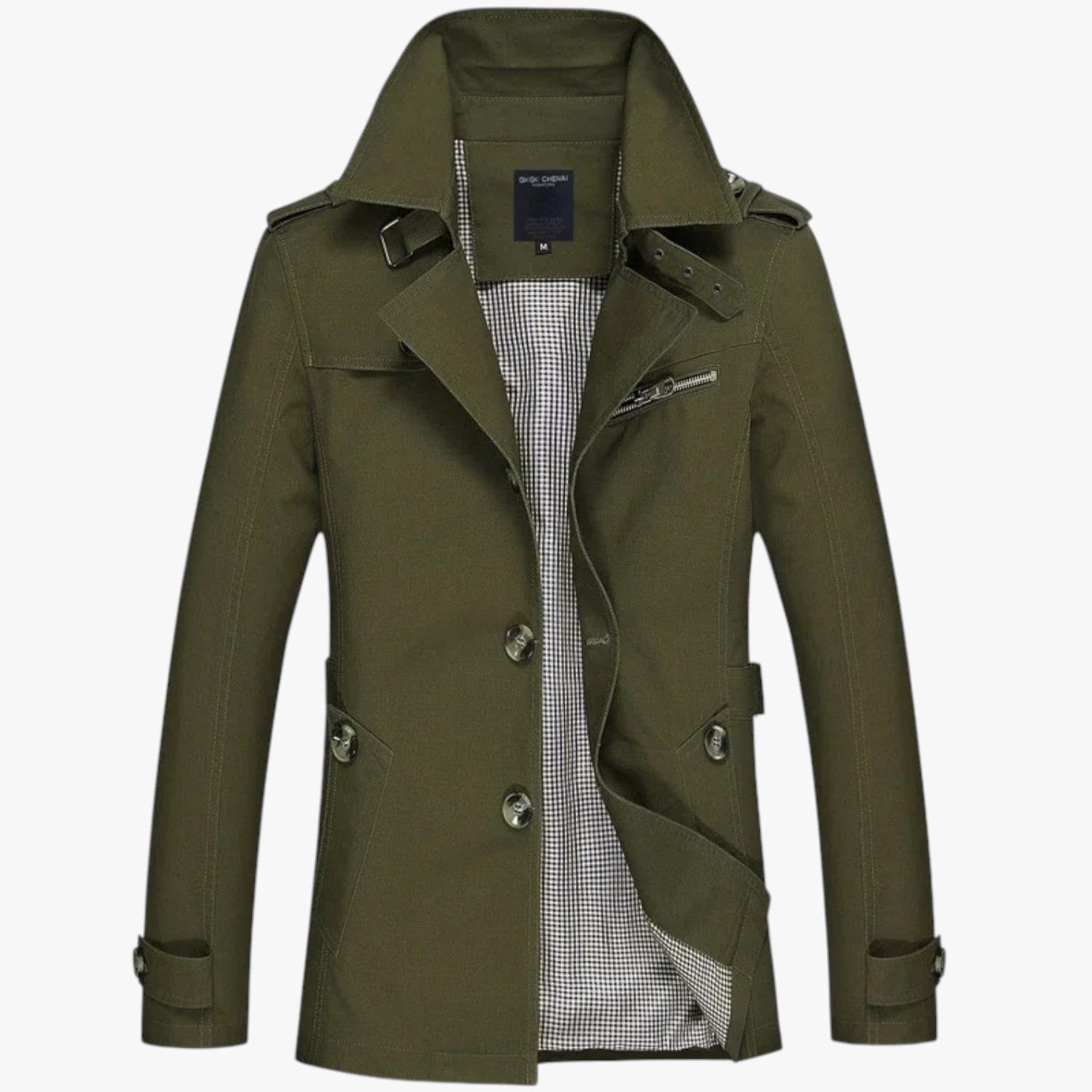 Henry | Lang mandejakke - Casual stil og beskyttelse til overgangsperioden - Grøn - Henry | Lang mandejakke - Casual stil og beskyttelse til overgangsperioden - €25 - {{ product_tags }