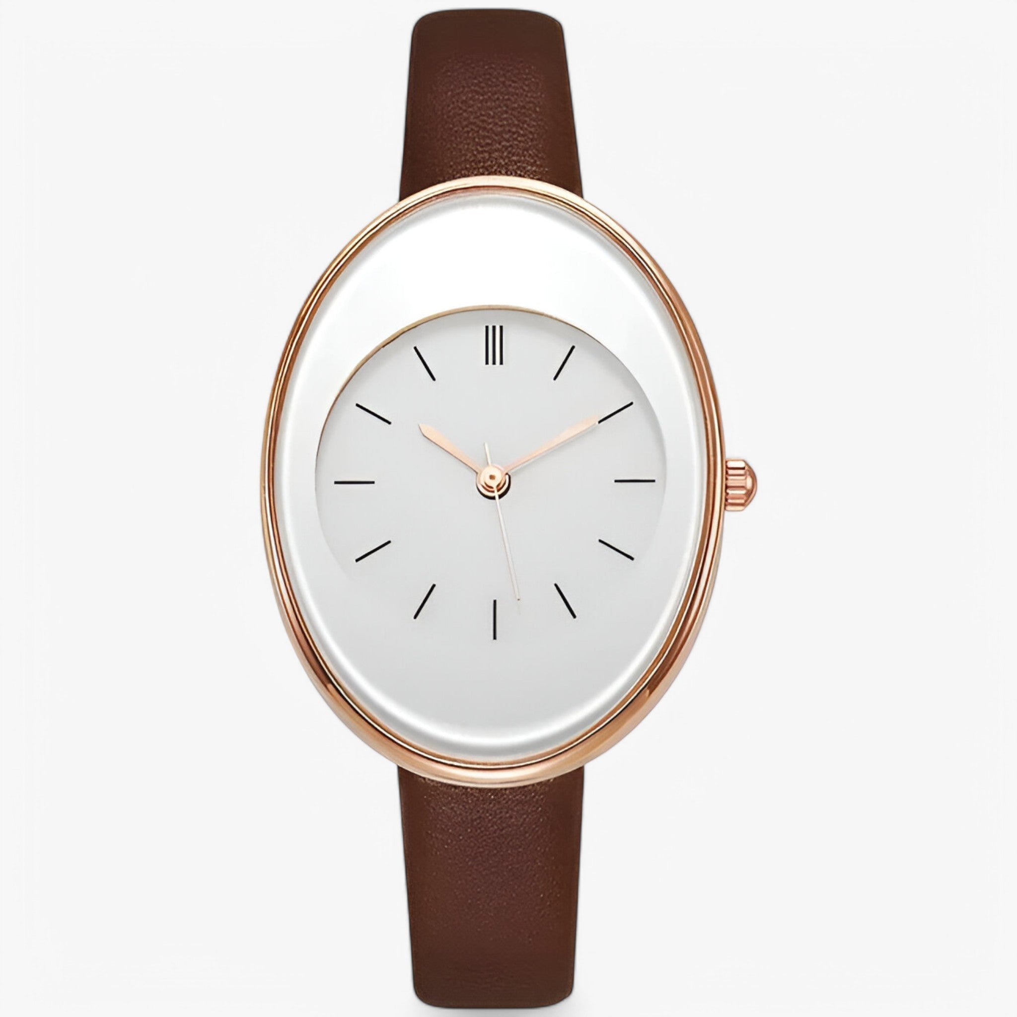 Mirella | Moderigtigt dameur med minimal rem - Brun - watches - {{ product_tags }