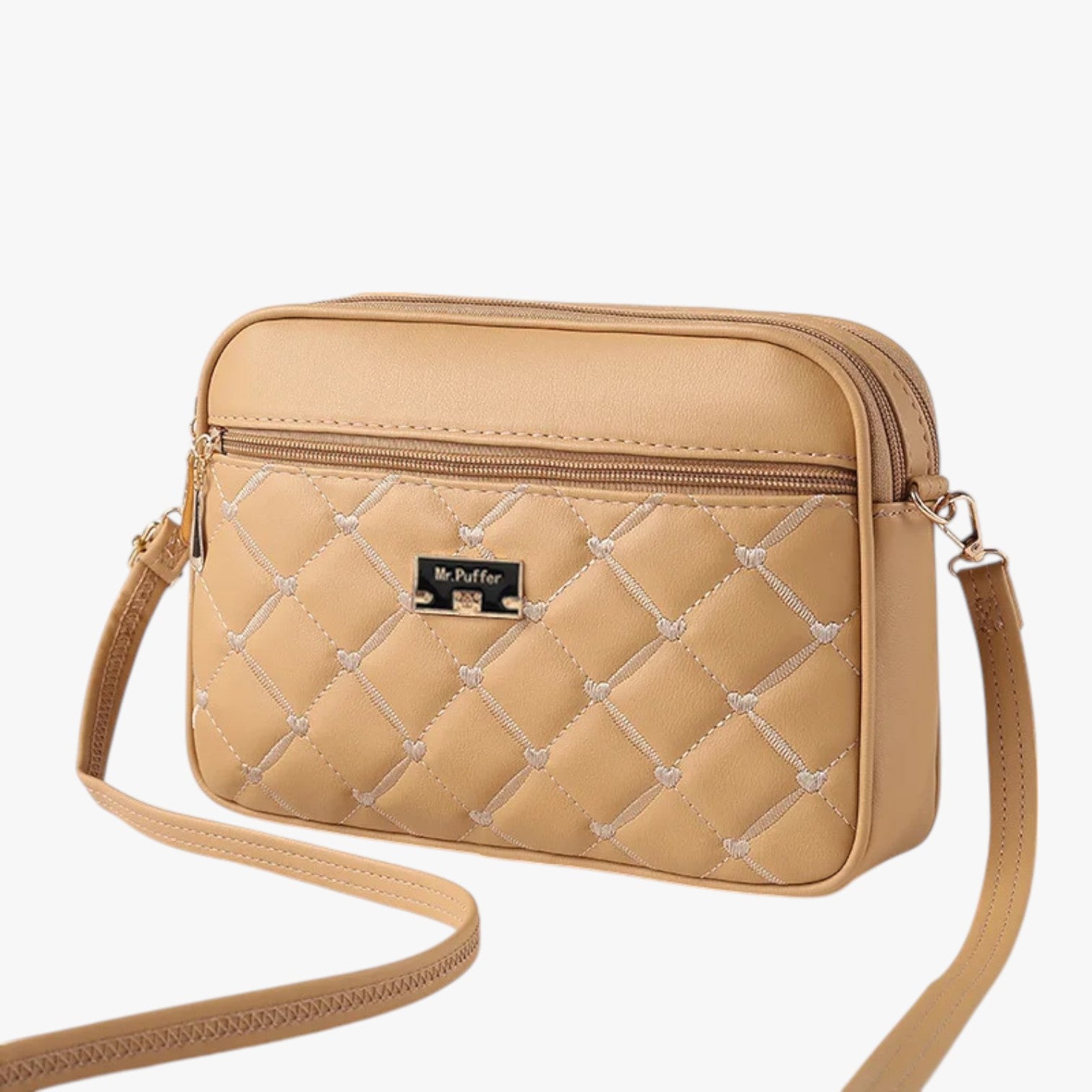 Camilla | Damen-Shoulderbag 2025 i PU Lingge, Lille og Alsidig - Lysebrun 26cm 8cm 18cm - Camilla | Damen-Shoulderbag 2025 i PU Lingge, Lille og Alsidig - €25 - {{ product_tags }