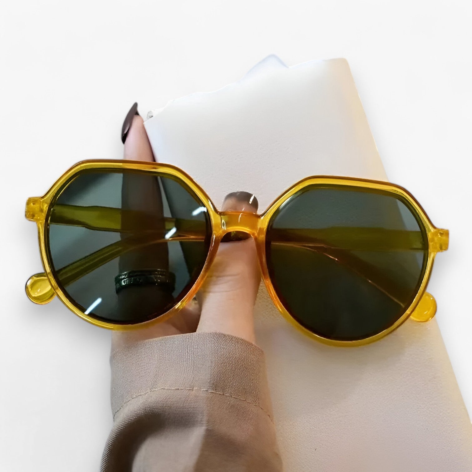 Milani | Fashionable Anti-Glare Solbriller til Kvinder – Ideelle til Rejser og Kørsel - GUL - women's fashion - {{ product_tags }