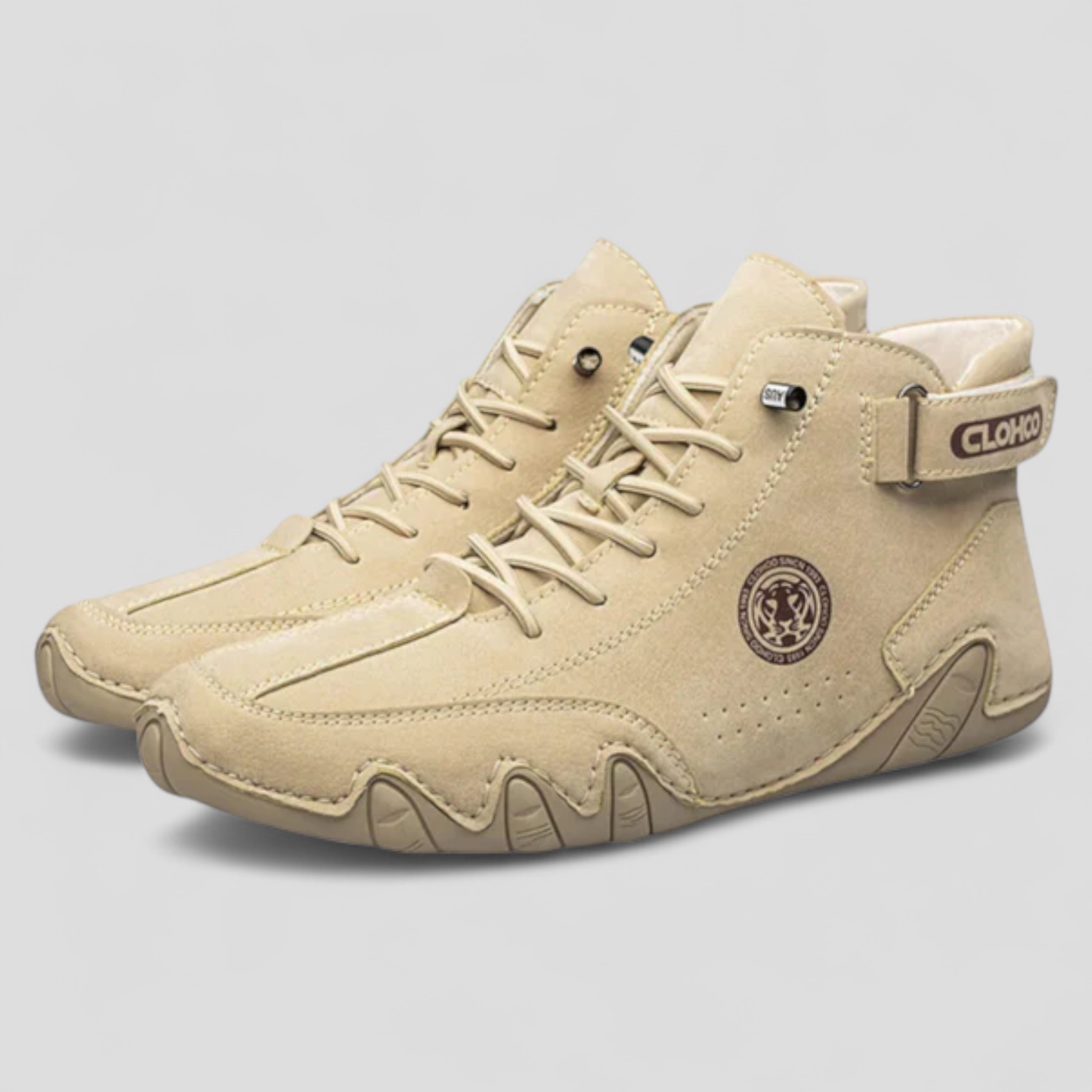 River | Herresneaker i let og åndbar læder Komfort Elegant til Hvert Skridt - Khaki - River | Herresneaker i let og åndbar læder Komfort Elegant til Hvert Skridt - €25 - {{ product_tags }
