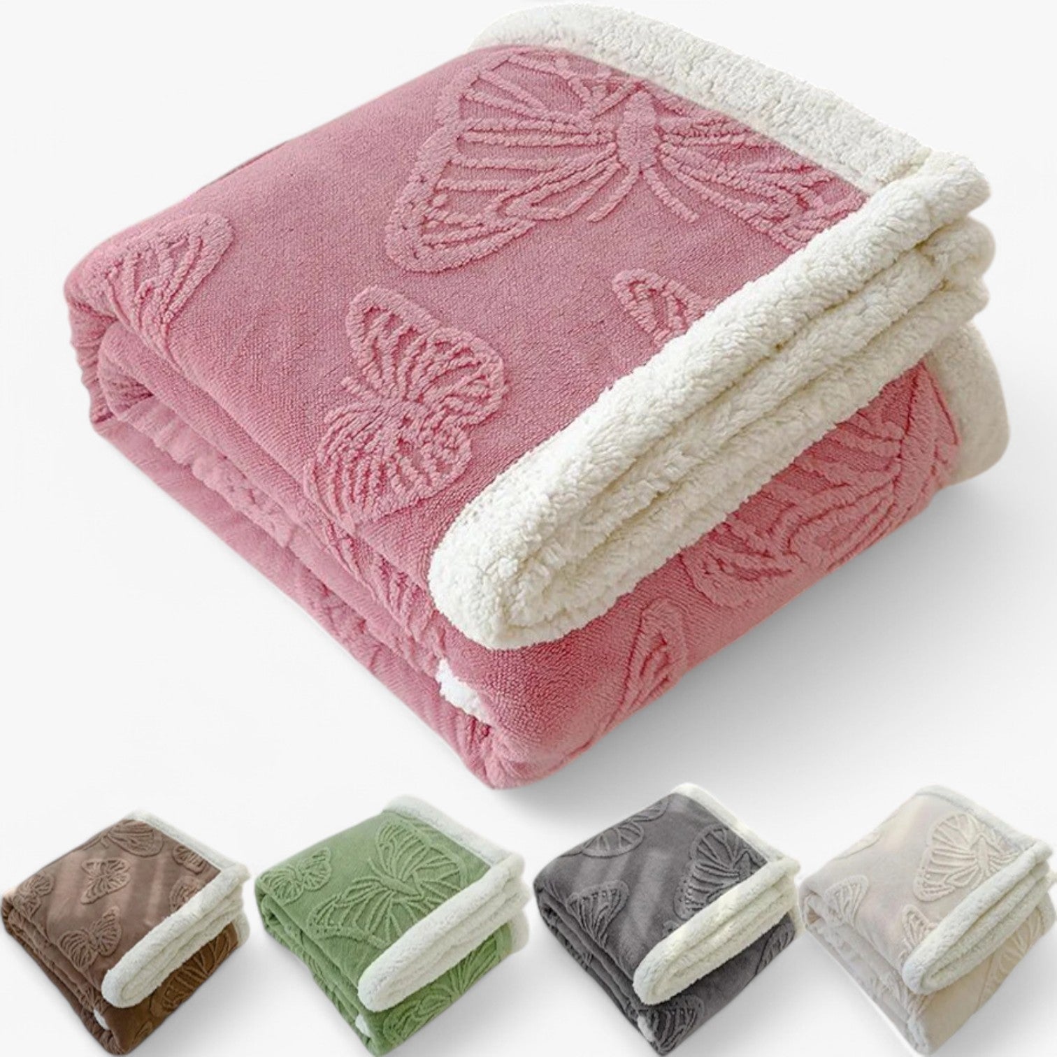 Fenna | Ultrablød koraalfleece tæppe – Varme & komfort - - house & garden - {{ product_tags }