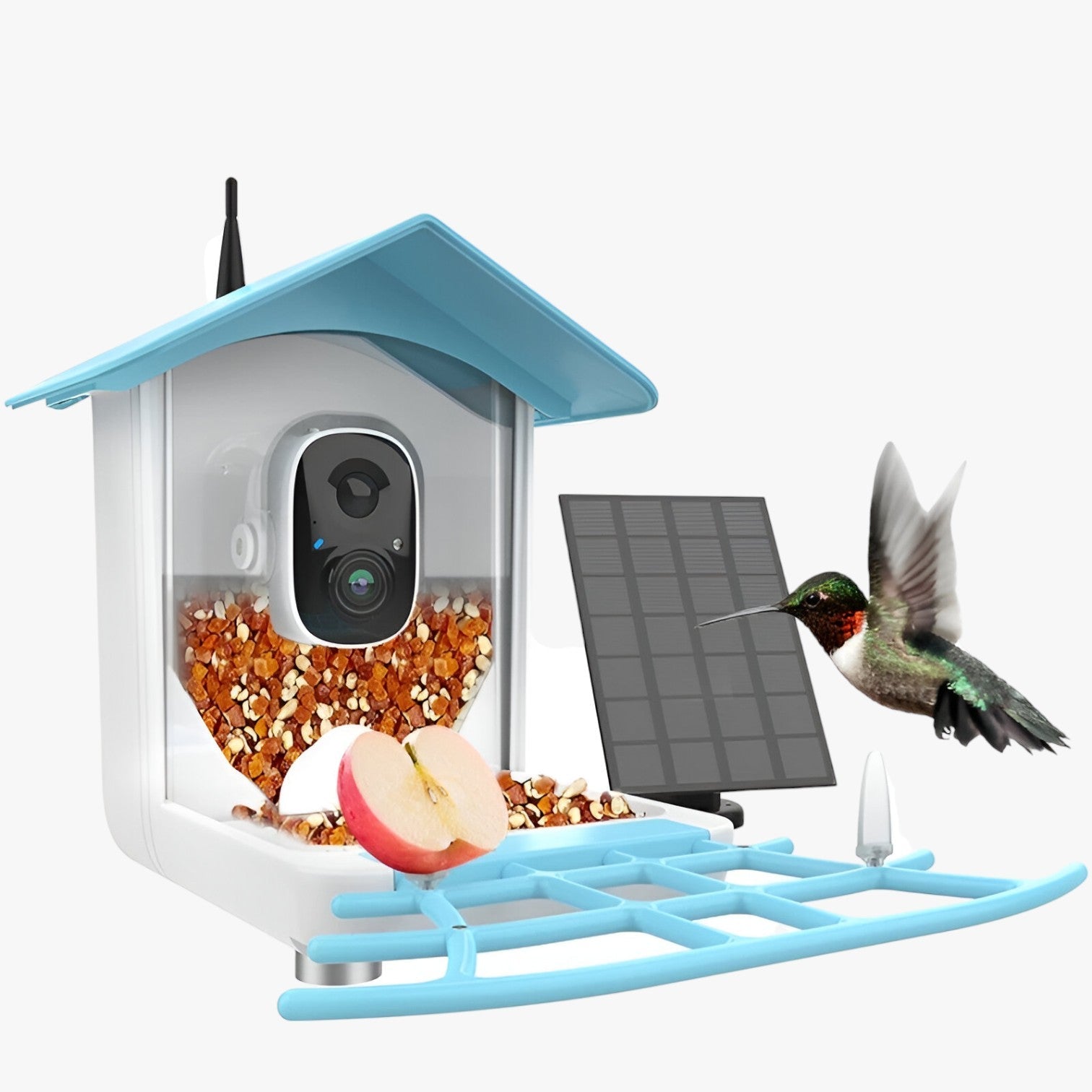 Levin | Sikkerhed & Fugleglæde – Solenergi-kamera med fodringsskål til fugle - - house & garden - {{ product_tags }