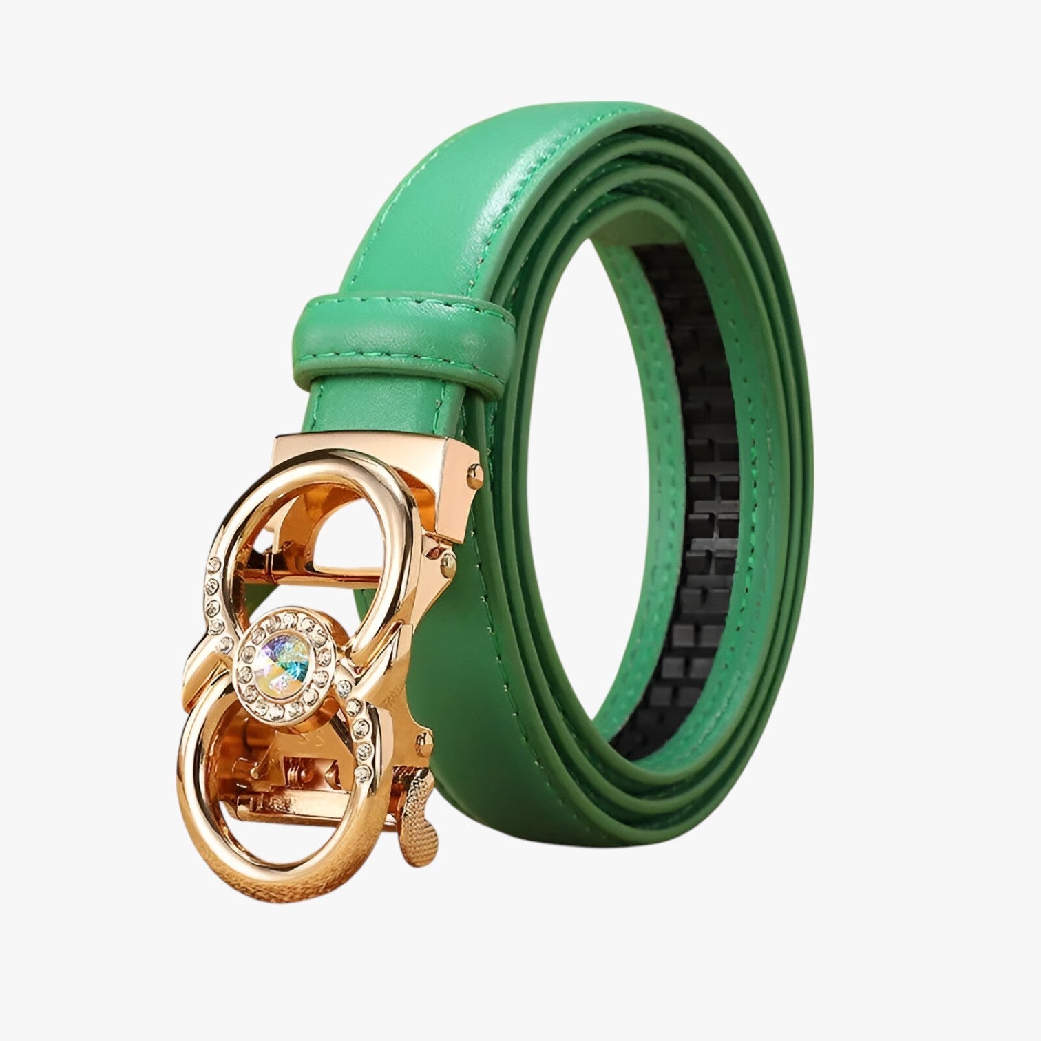 Lottie | Luksus læderbælte til kvinder – elegant og perfekt pasform - C-grøn-1 - women's fashion - {{ product_tags }