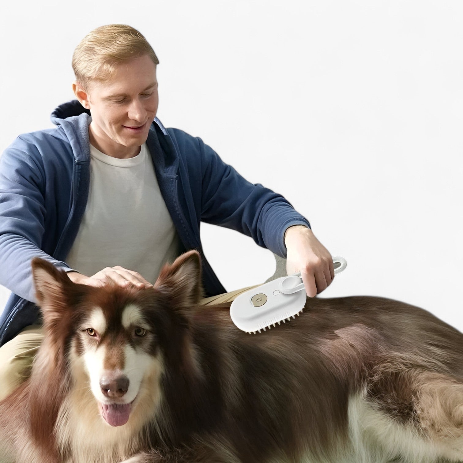 Euna | Elektrisk Damp- og Massagebørste til Husdyr - - other - {{ product_tags }
