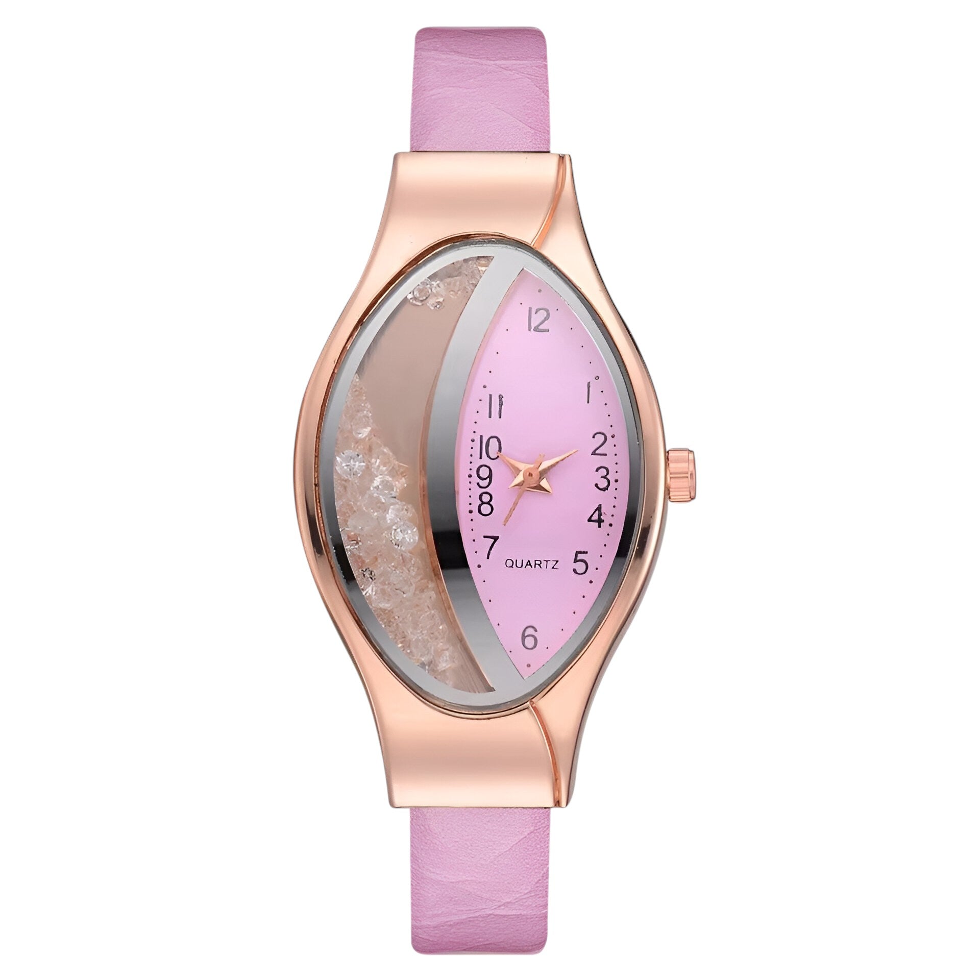 Camille | Luksus diamant quartz dameur - Lyserød - watches - {{ product_tags }