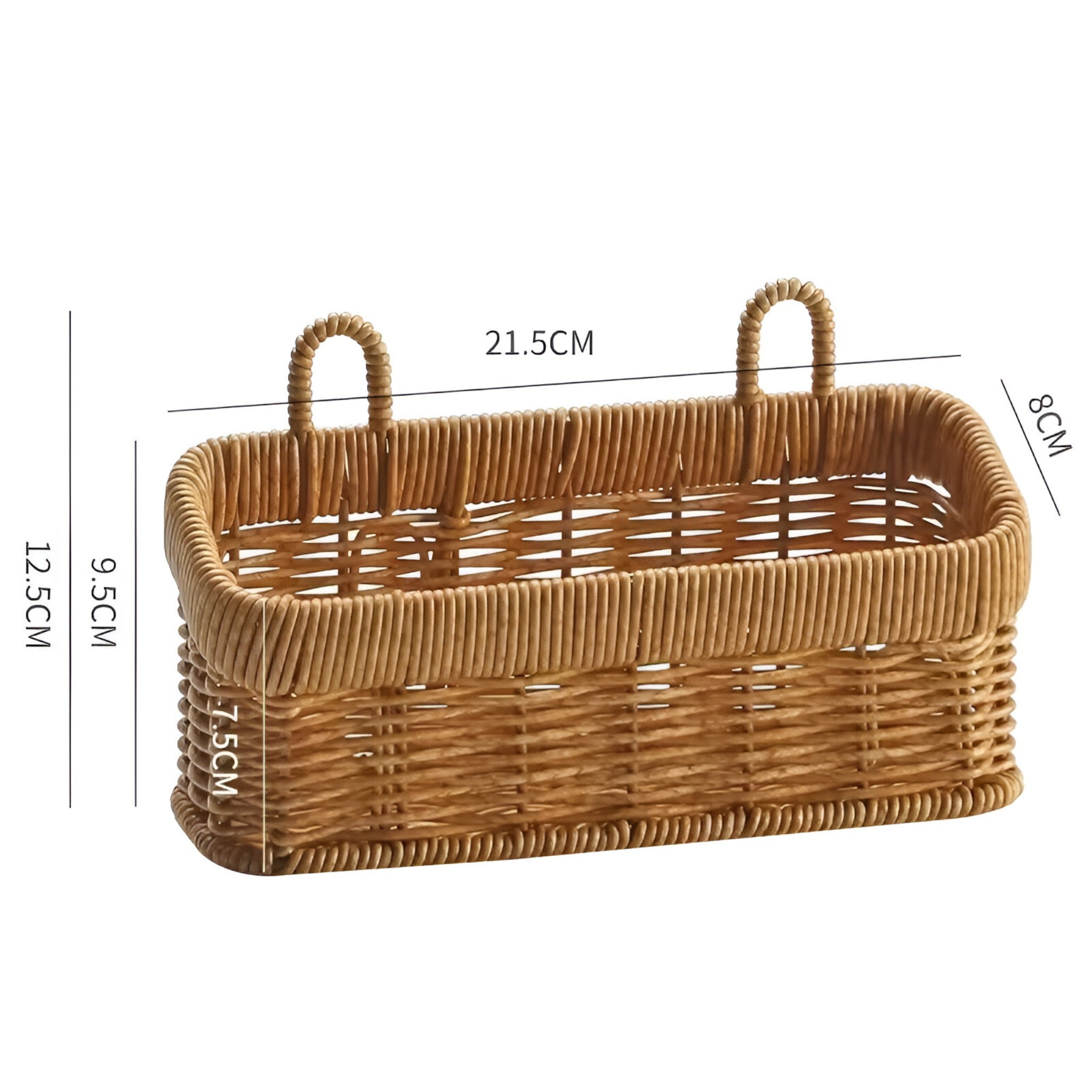 Lina | Håndvævet væghængt opbevaringskurv - S - house & garden - {{ product_tags }
