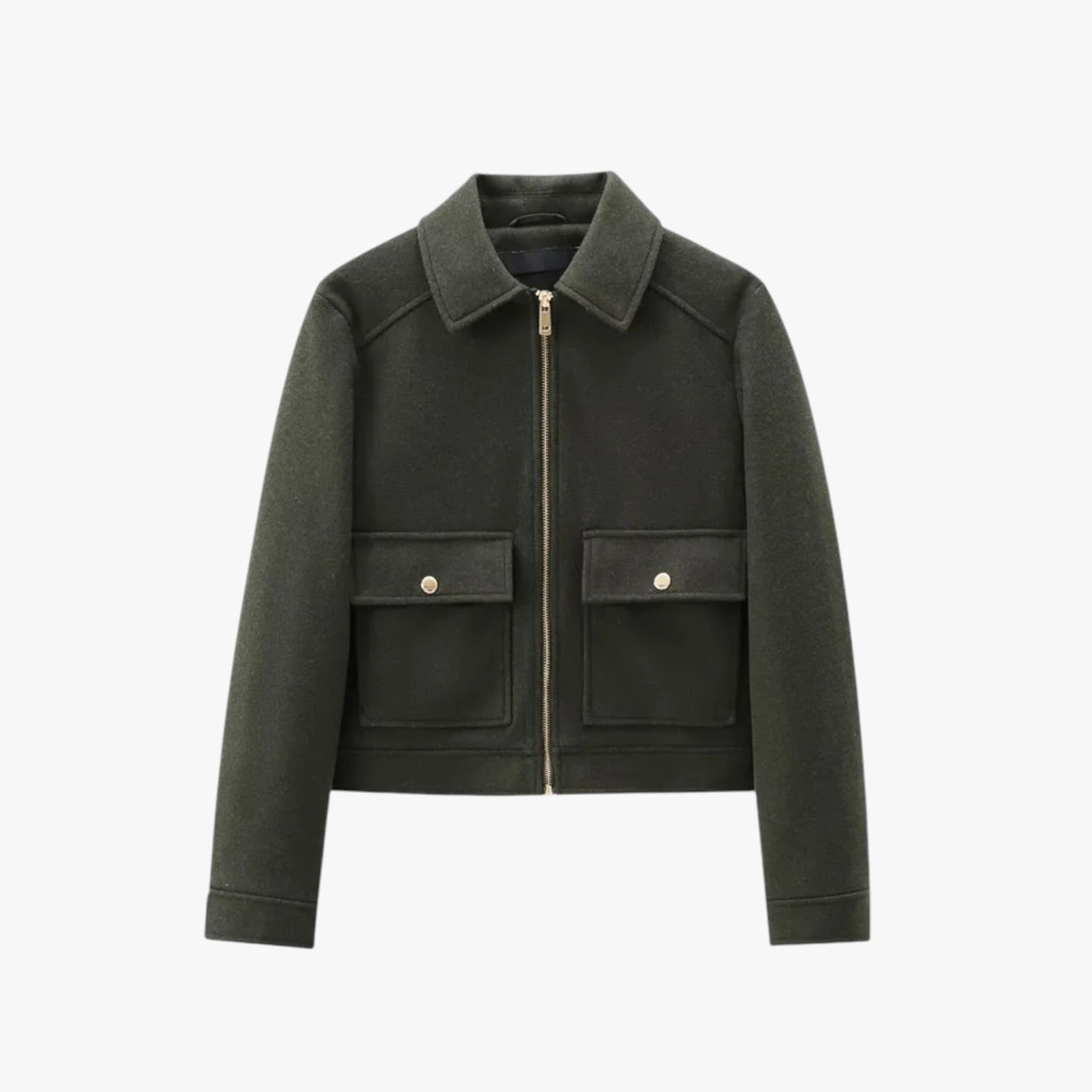 Alison | Elegant vinterjakke til vejen: varm, praktisk og med lommer - Mørkegrøn - Alison | Elegant vinterjakke til vejen: varm, praktisk og med lommer - €25 - {{ product_tags }