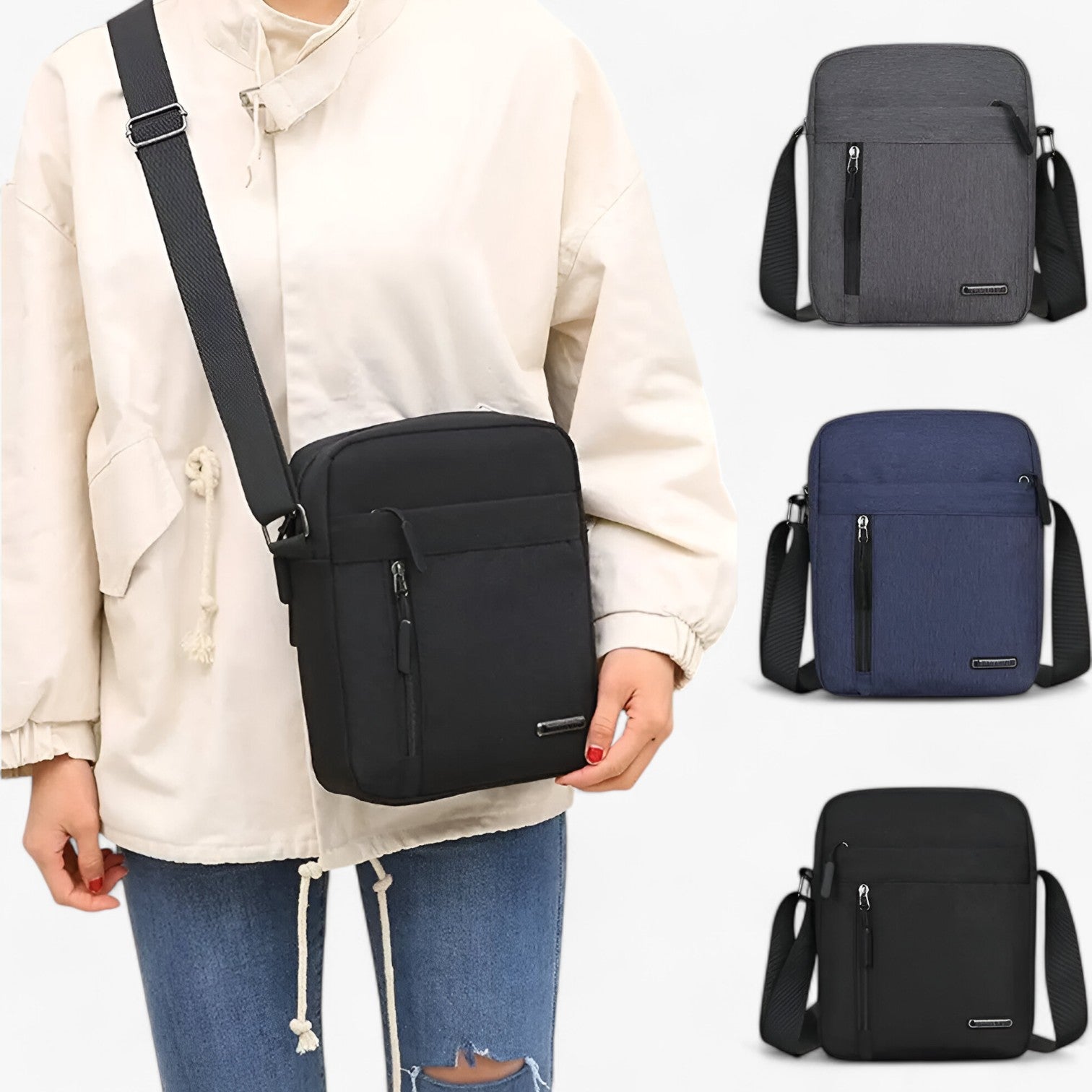 Grayson | Herre Oxford Skuldertaske - Bæredygtig, Stilfuld og Klar til Forretninger - - bags - {{ product_tags }