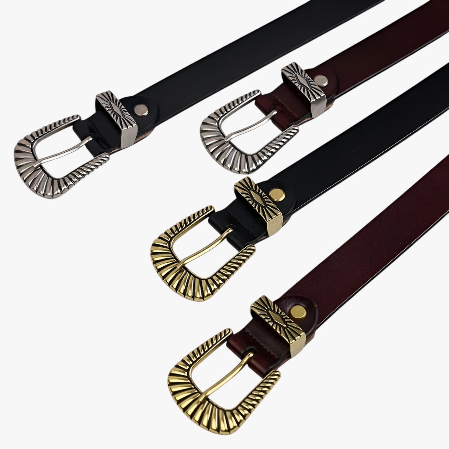 Veronica | Western læderbælte til jeans - - men's fashion - {{ product_tags }