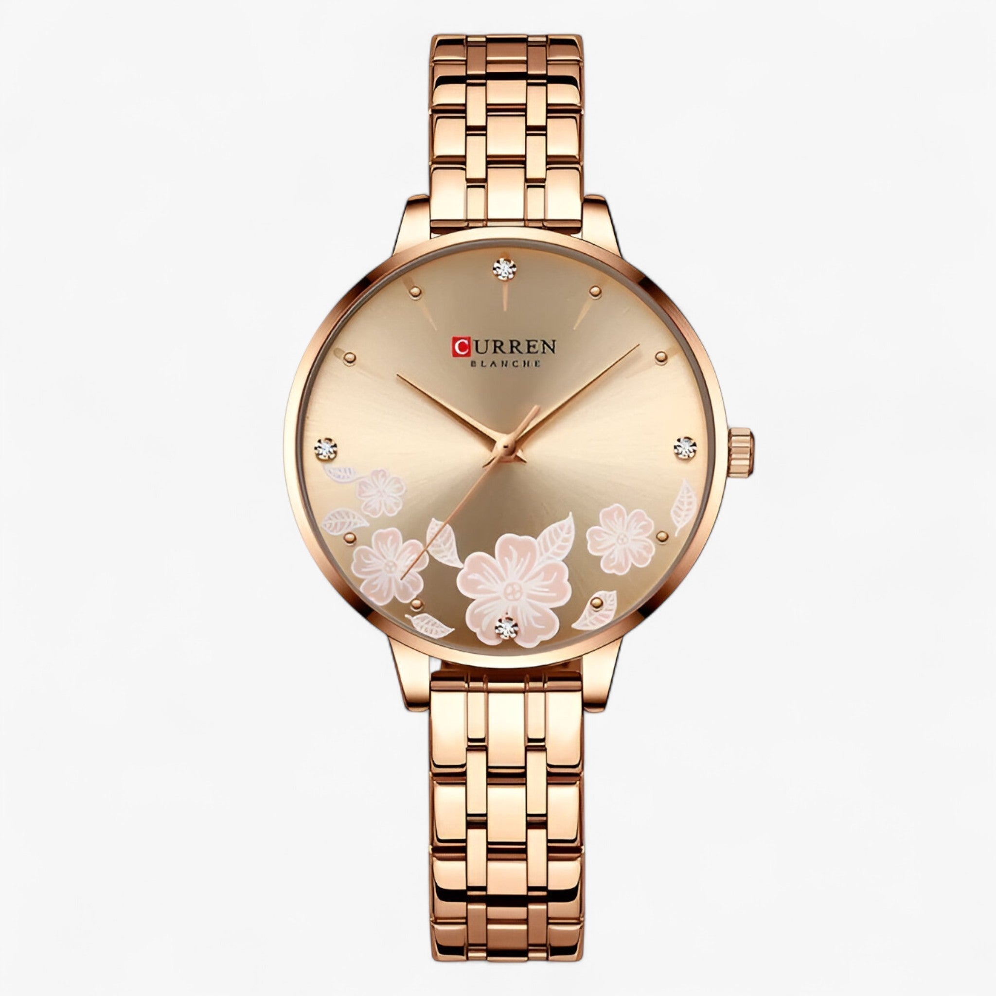 Imogen | Ultratyndt dameur i rustfrit stål med kvartsur - Lyserød - watches - {{ product_tags }