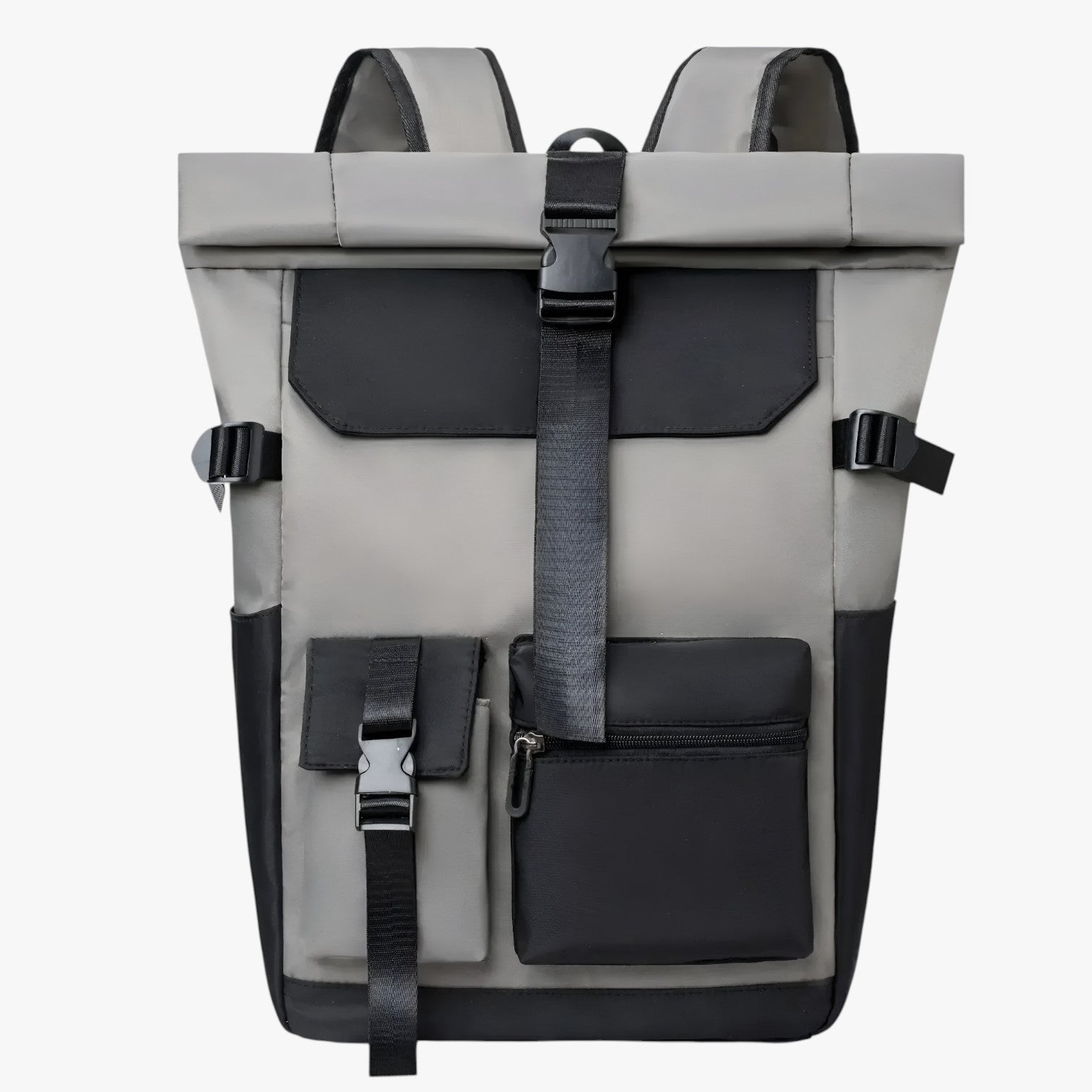 Adrian | Komfortabel vandtæt sammenrullelig rygsæk til aktive udendørsrejser - Dyb Grå - bags - {{ product_tags }